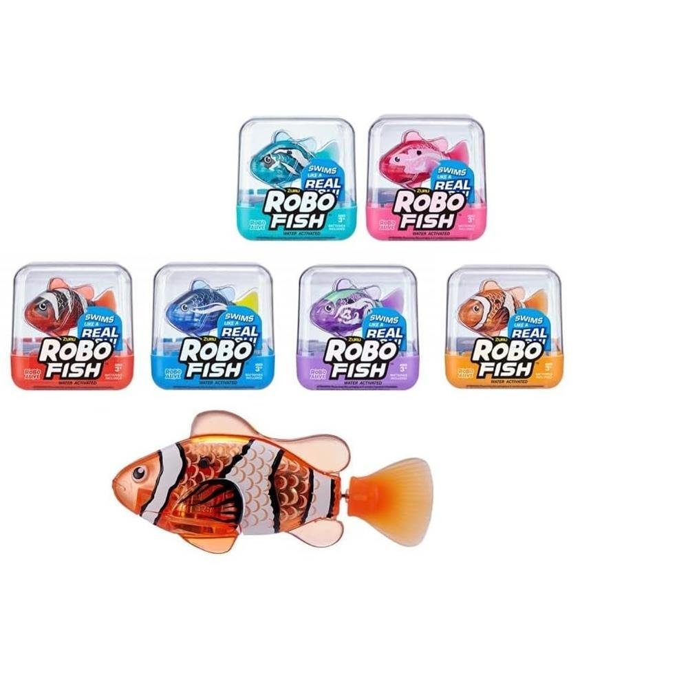 ZURU Badespielzeug Robo Fish Serie 3, mit Bewegung und Farbwechsel, für Kinder ab 4 Jahren, 1 Stück zufällig