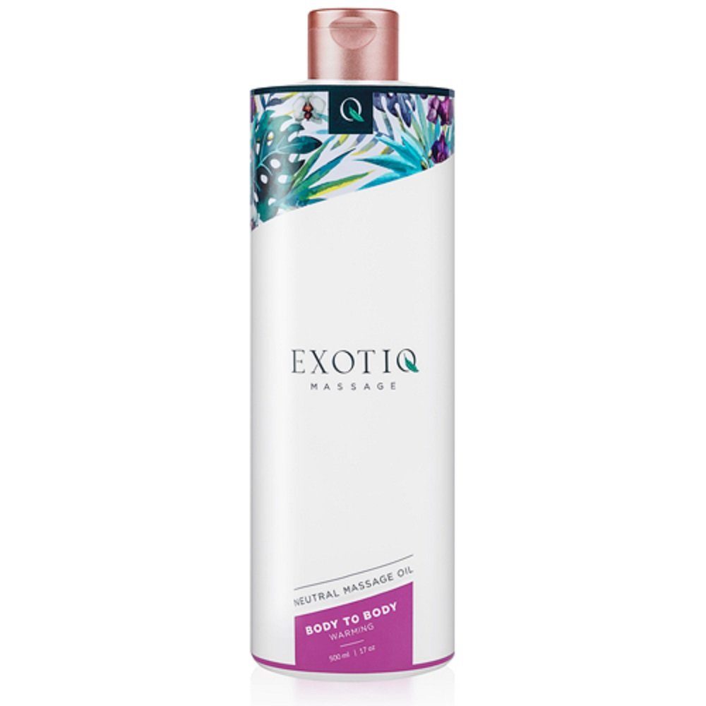 Exotiq Massageöl Body To Body Warming Flasche mit 500ml, 1-tlg., wärmendes Körperöl für entspannende Ganzkörpermassagen