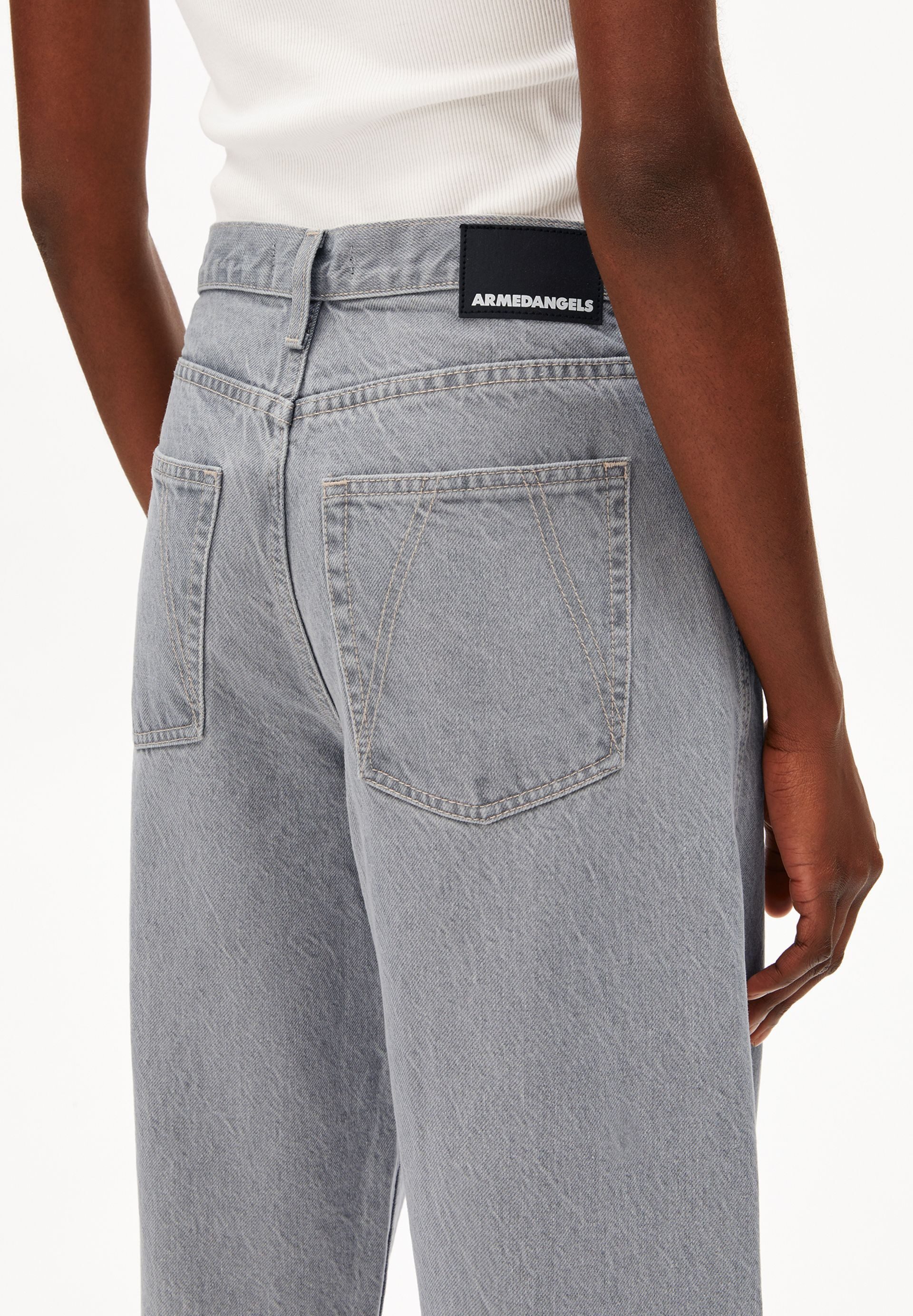 Armedangels Weite Jeans BAARLY BARREL Barrel Leg Jeans (Non-Stretch, Loose Fit) High waist