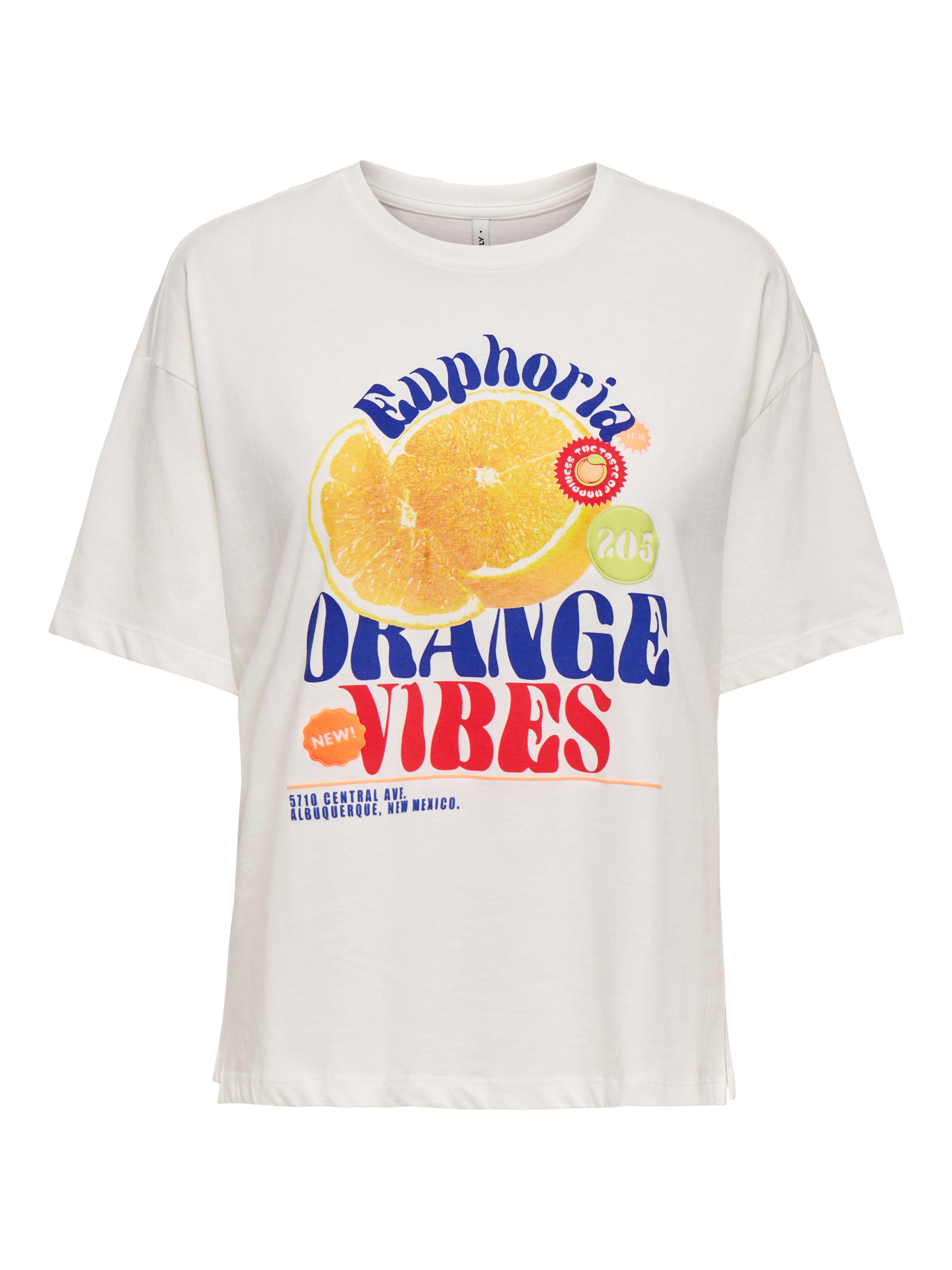 ONLY Kurzarmshirt ONLBOLETTE LIFE S/S TOP BOX CC JRS mit auffälligem Print günstig online kaufen