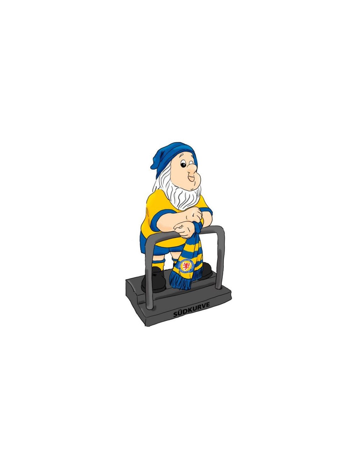 Eintracht Braunschweig Dekofigur Eintracht Braunschweig Gartenzwerg Südkurve