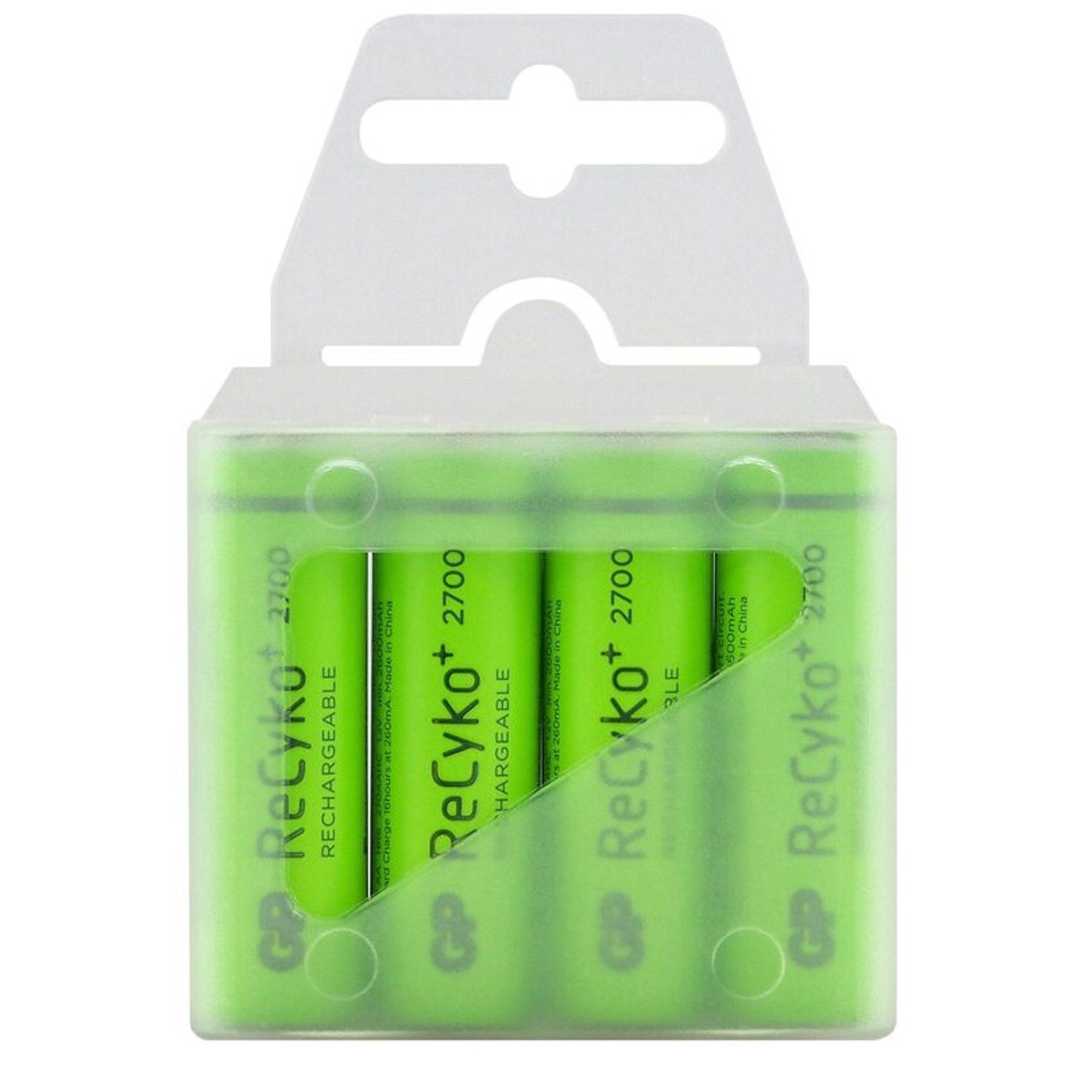 GP Batteries 4 Stück R6/AA Akkus 2700 Akku ReCyko+ 2600m 1,2V, NiMH Serie Ni-MH GP Akku