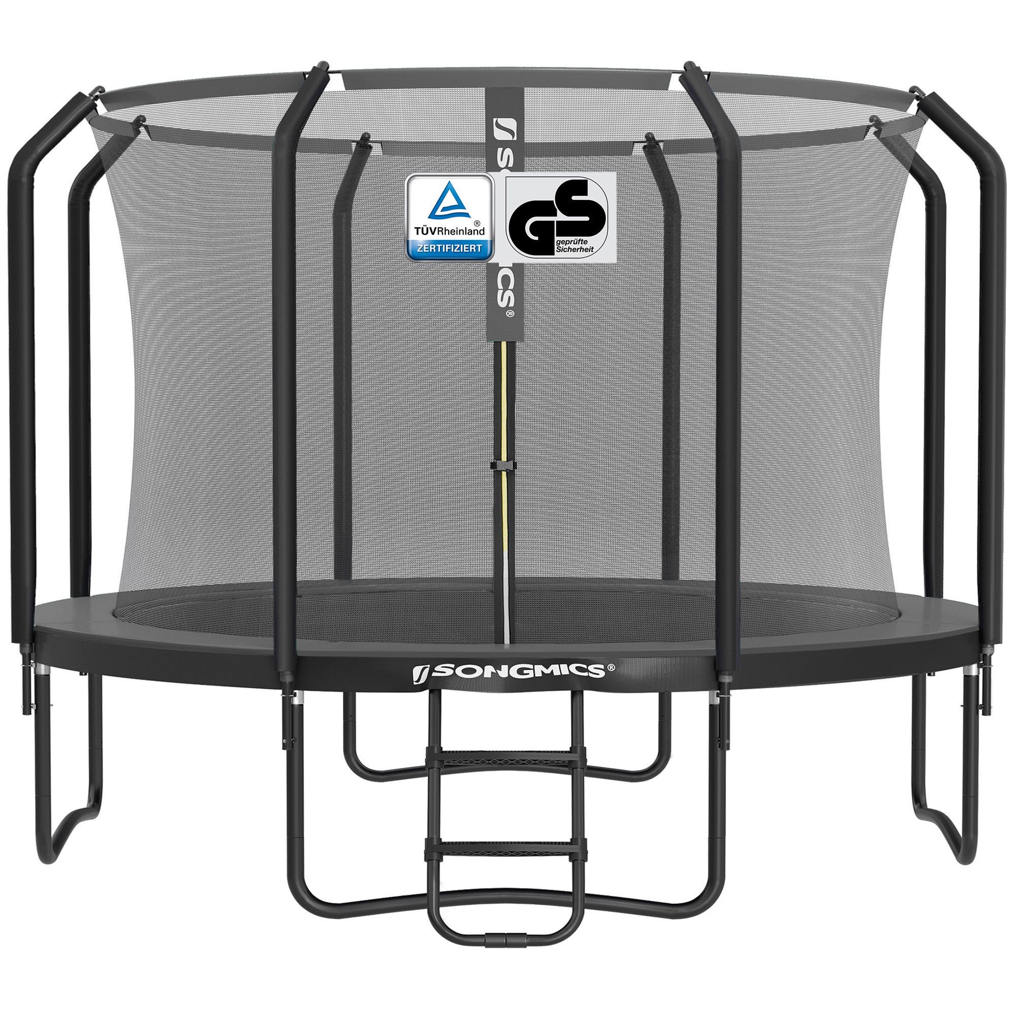 SONGMICS Gartentrampolin Ø 305/366 cm Trampolin, gepolstertes Gestell