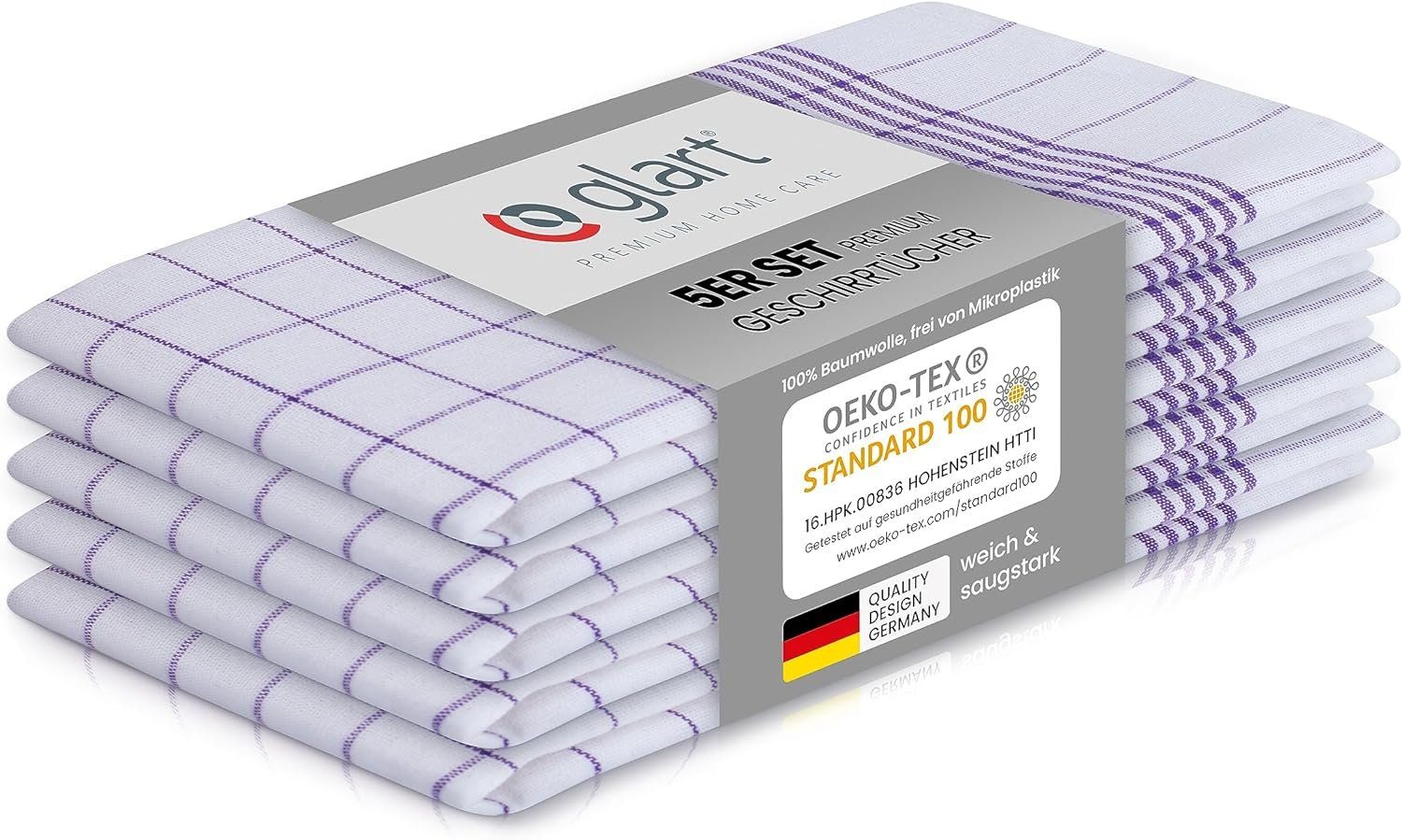 Glart Geschirrtuch 48KV1 5er Set Geschirrtücher günstig online kaufen