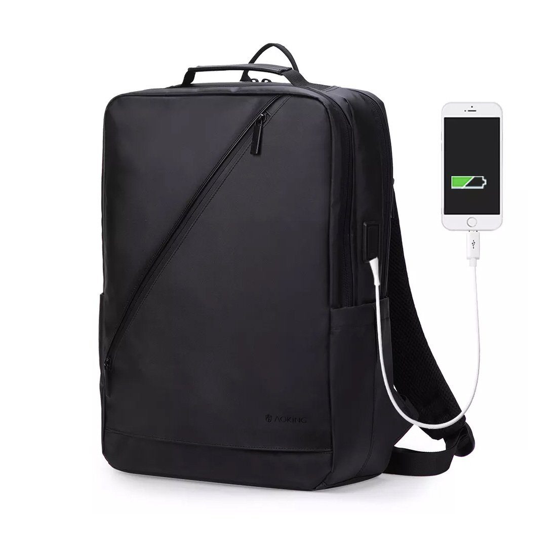 SHG Notebookrucksack Businessrucksack Schulrucksack wasserfest (blau), Cityrucksack Backpack Laptoprucksack 15,6"