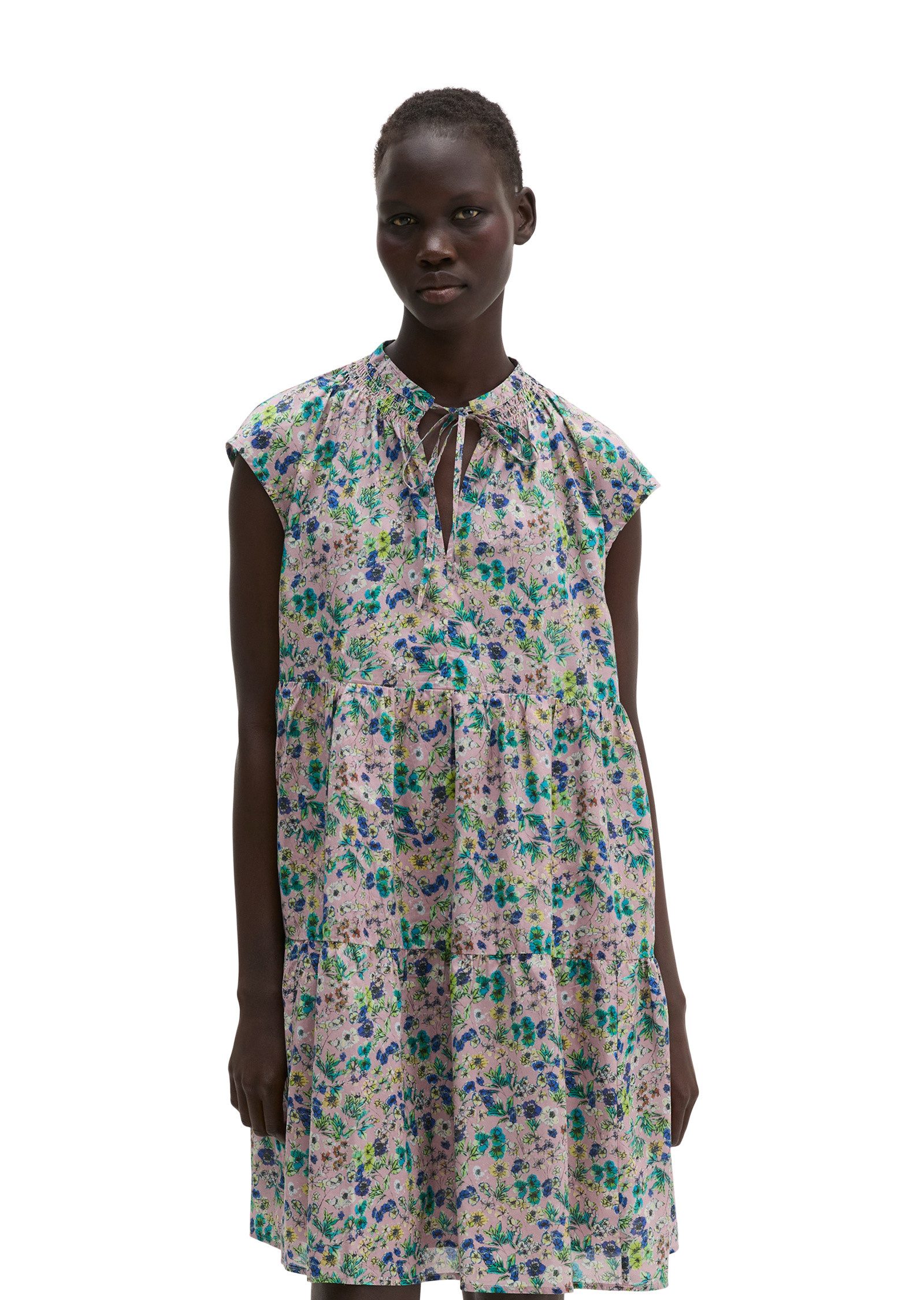Marc O'Polo Minikleid aus bedrucktem Baumwoll-Voile