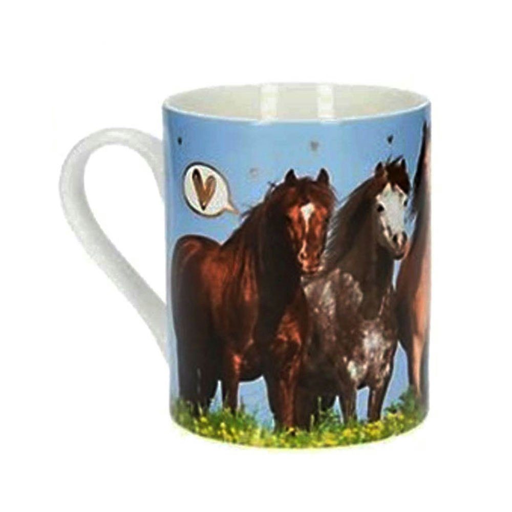 Keramik, Depesche (Pferdemotiv), Horse Tasse mit - Golddruck Dreams Tasse