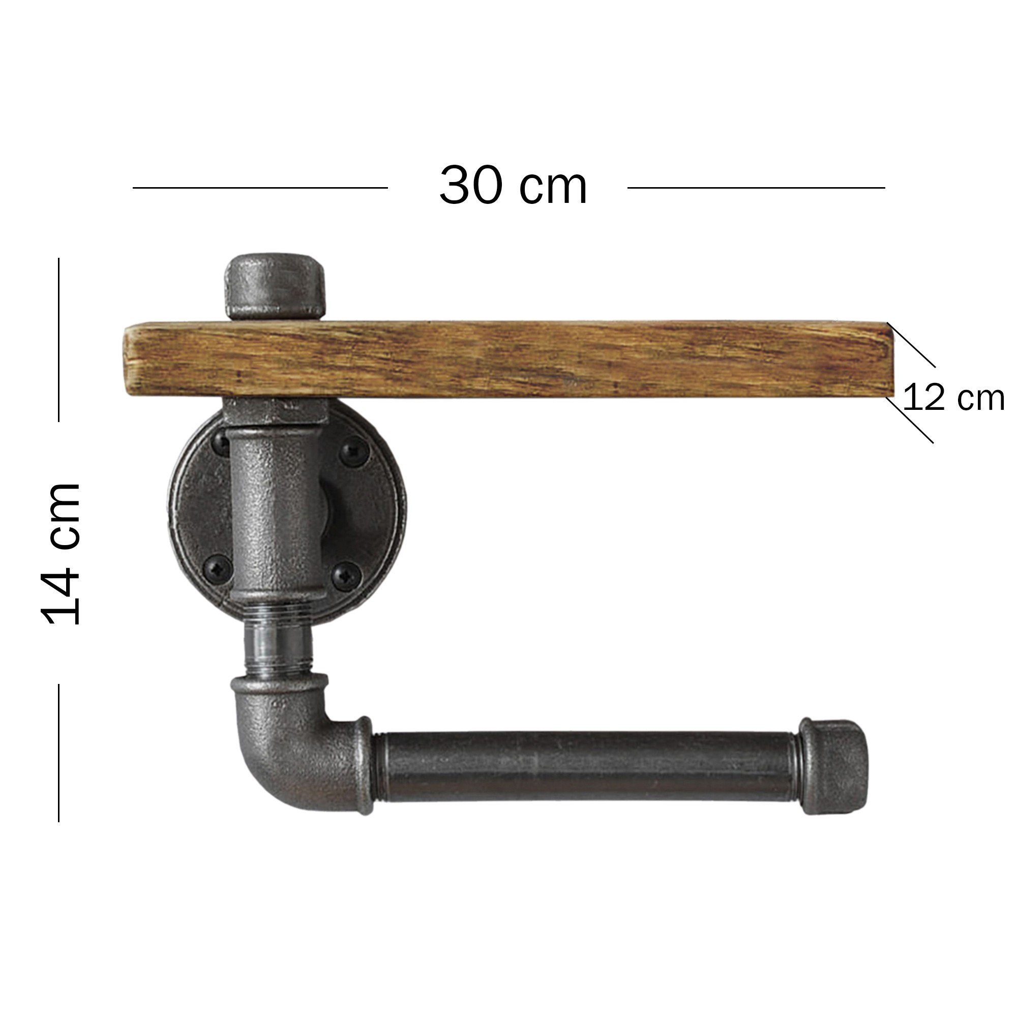 Skye Decor Wandregal 100% SPRUCE WOOD, 14 cm x 12 cm x 30 cm L1712