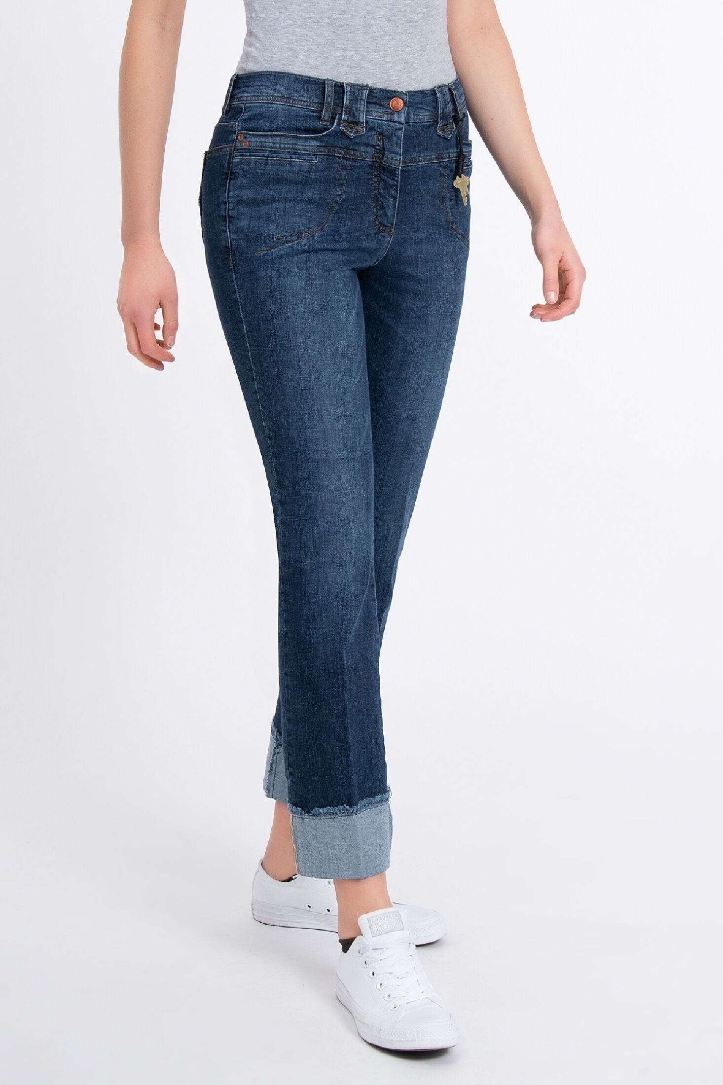 Recover Pants 5-Pocket-Jeans ALINA DENIM-BLUE