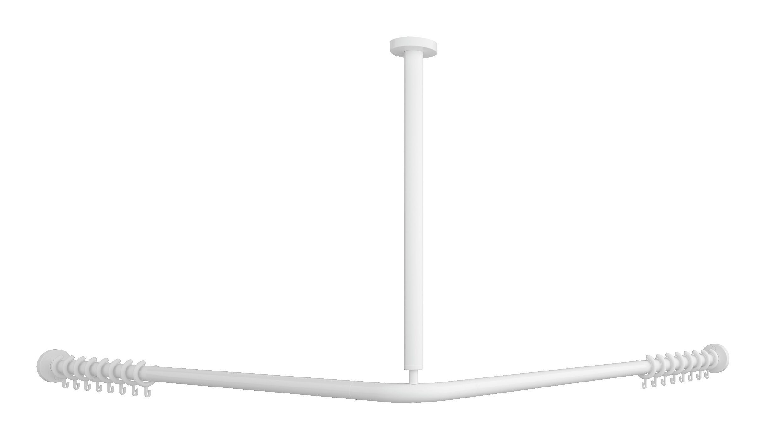 Villeroy & Boch Duschstange ViCare, 900 x 900 x 50 mm - Weiß