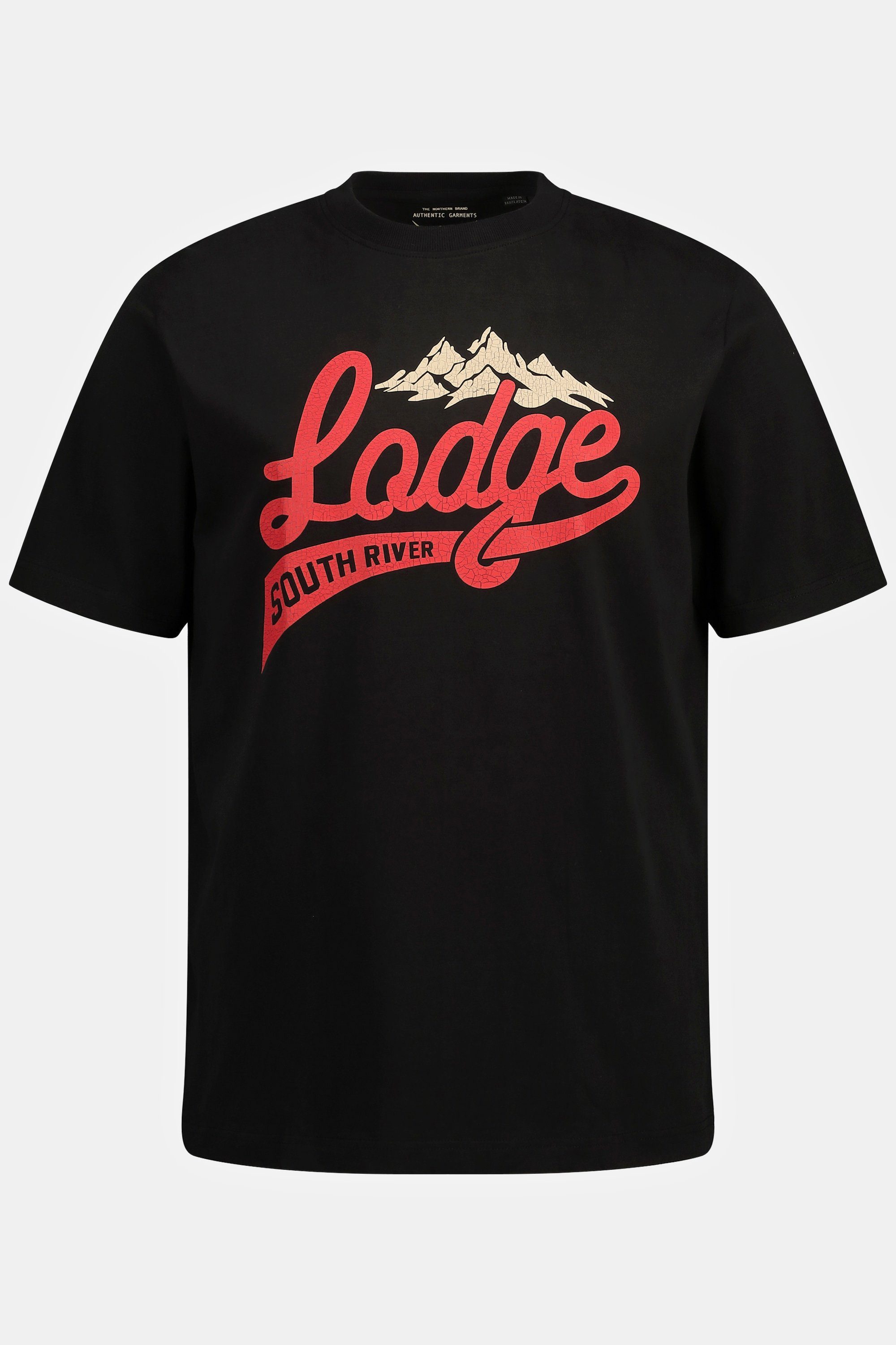 JP1880 T-Shirt T-Shirt Print Halbarm Rundhals Lodge 8 XL bis