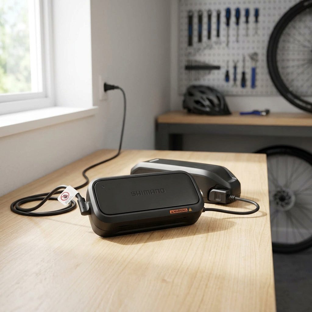 Shimano SHIMANO Akku-Ladegerät SHIMANO E-BIKE SYSTEMS EC-E6002 Ladegerät ohne E-Bike Akku