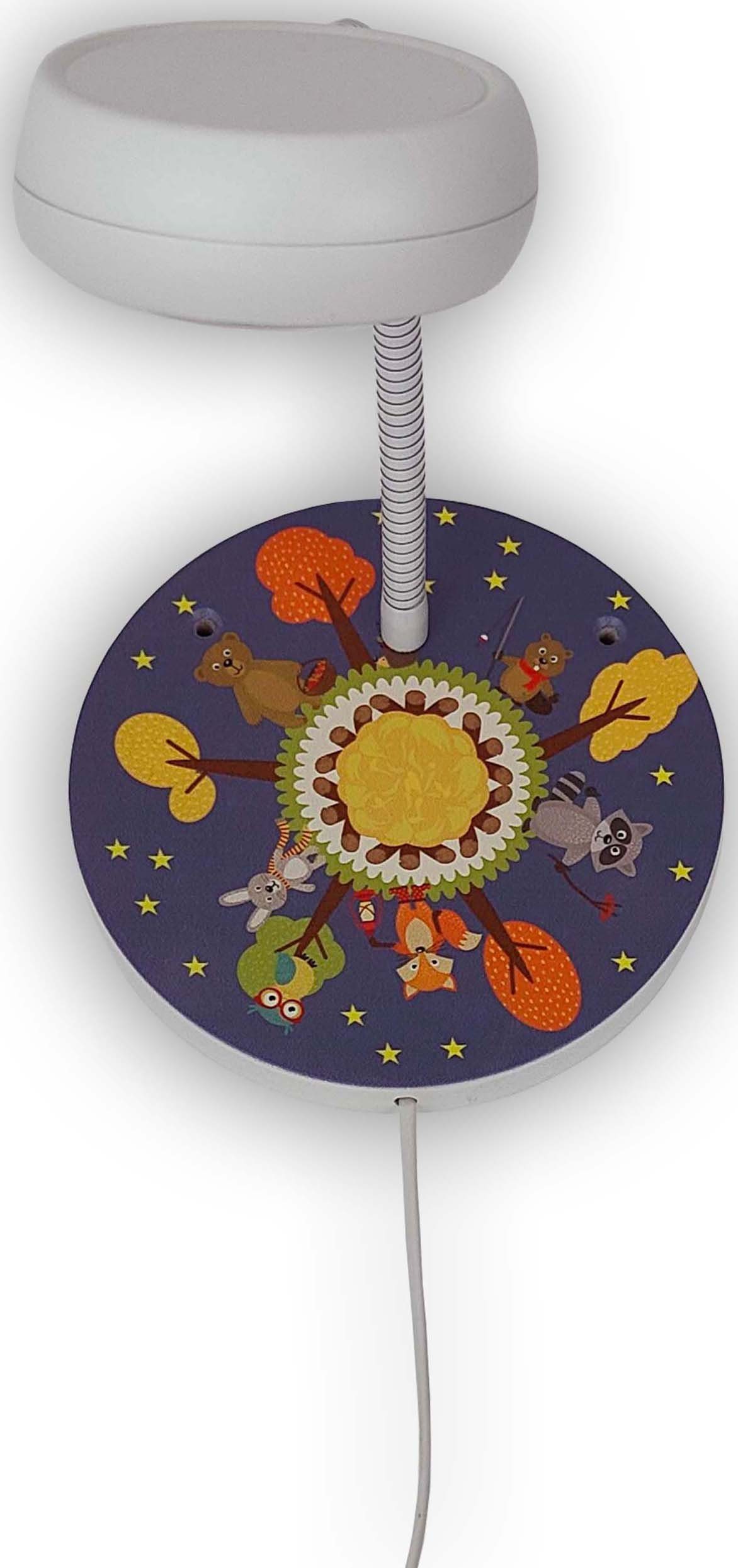 niermann Wandleuchte Waldtiere, Kinderzimmer, Kinderlampe