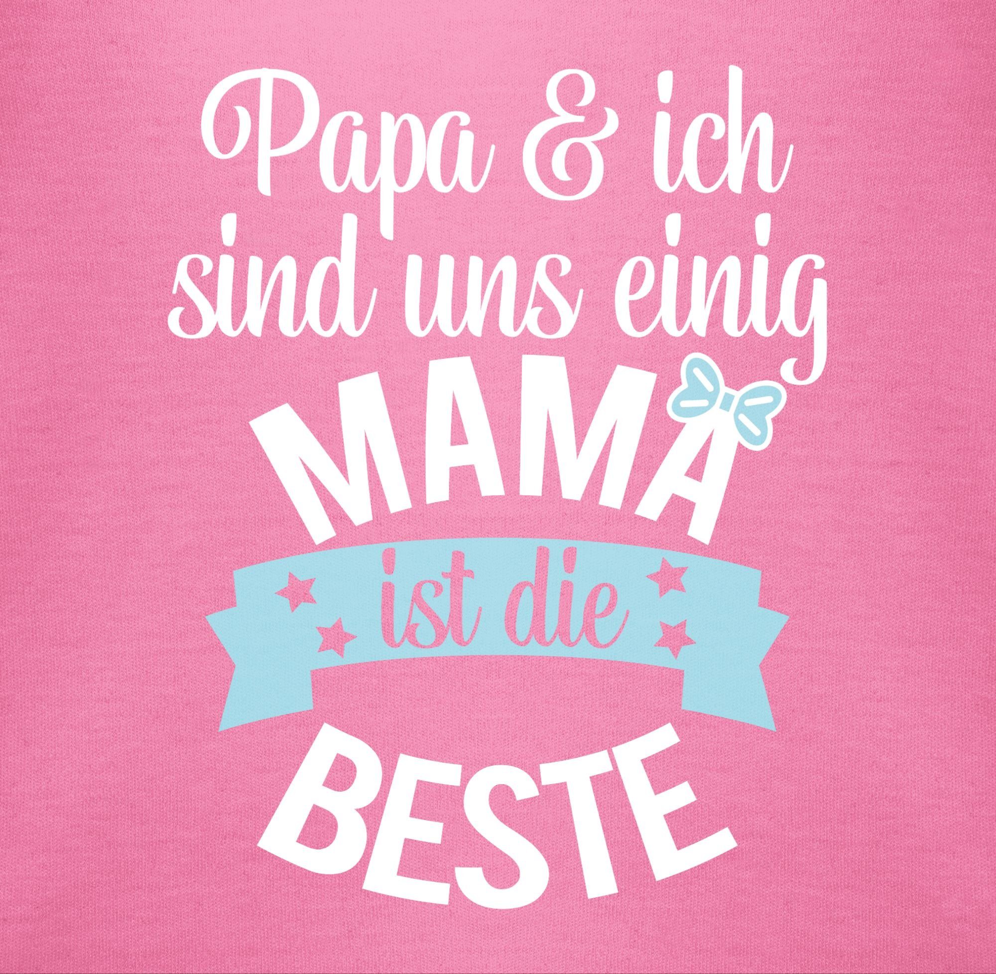Pink 1 Shirtbody die Beste I (1-tlg) Shirtracer ist Mama Muttertagsgeschenk