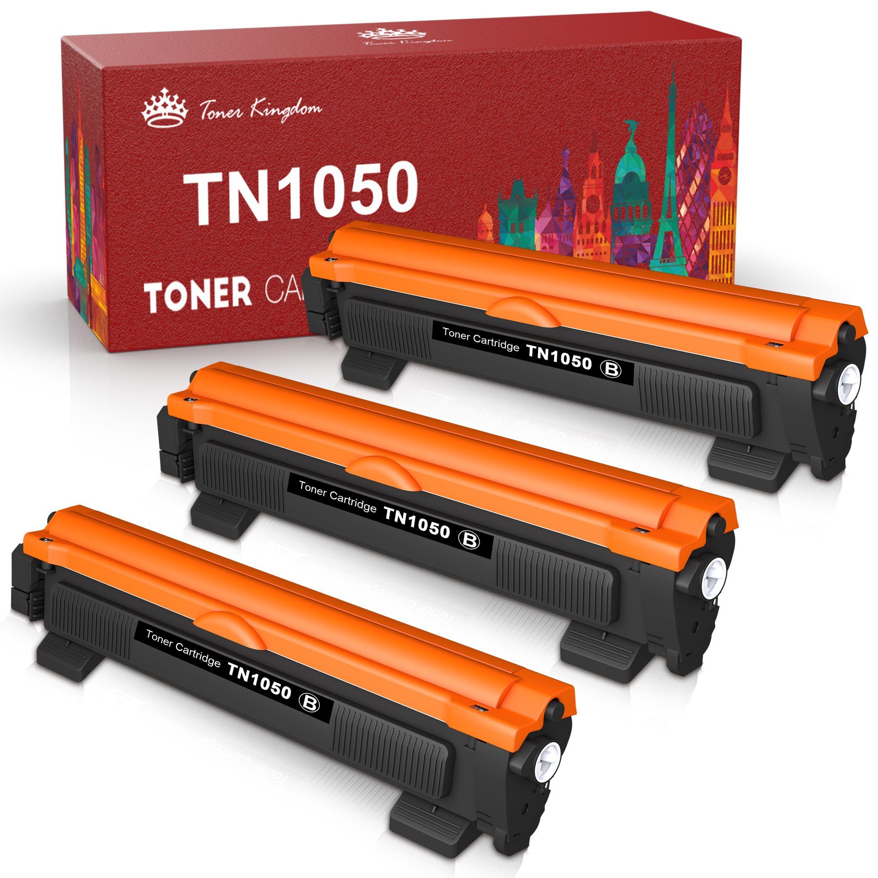 Toner Kingdom Tonerpatrone TN1050 TN 1050 Brother für MFC-1910W MFC-1810