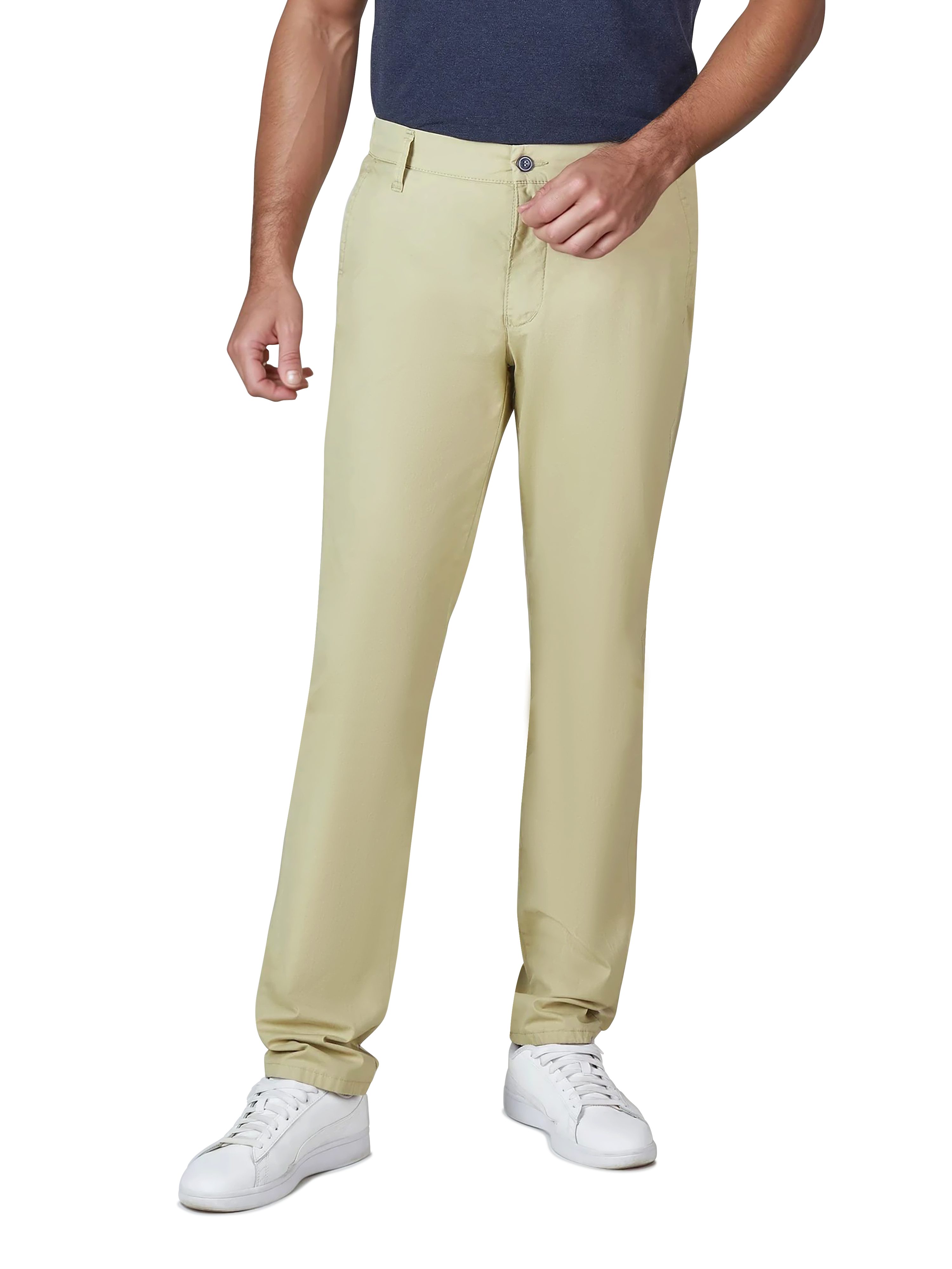 Chinohose Chino/Flat Front Hose FOXX 8109 - gelb - Herrenhose - 27