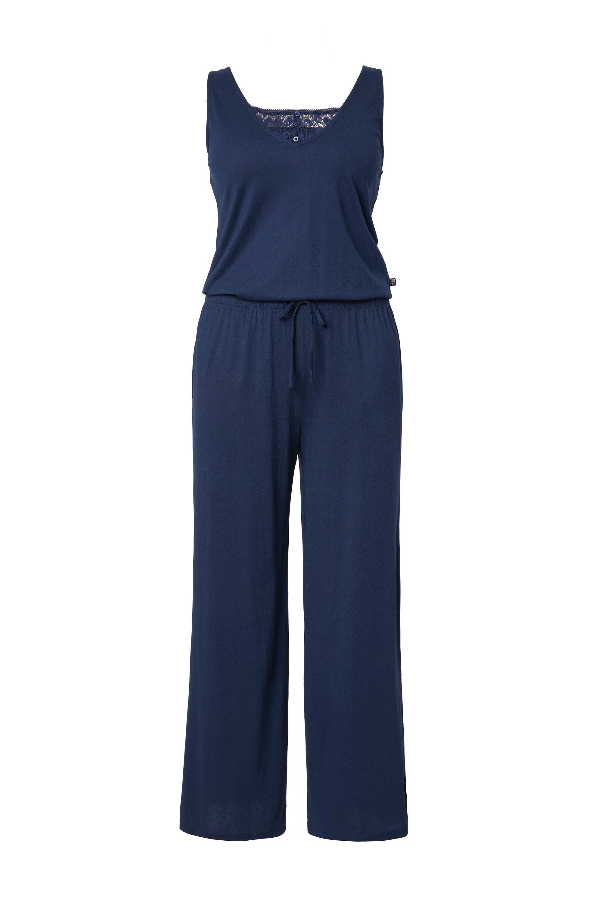 Ulla Popken Overall Jumpsuit Spitze V-Ausschnitt günstig online kaufen