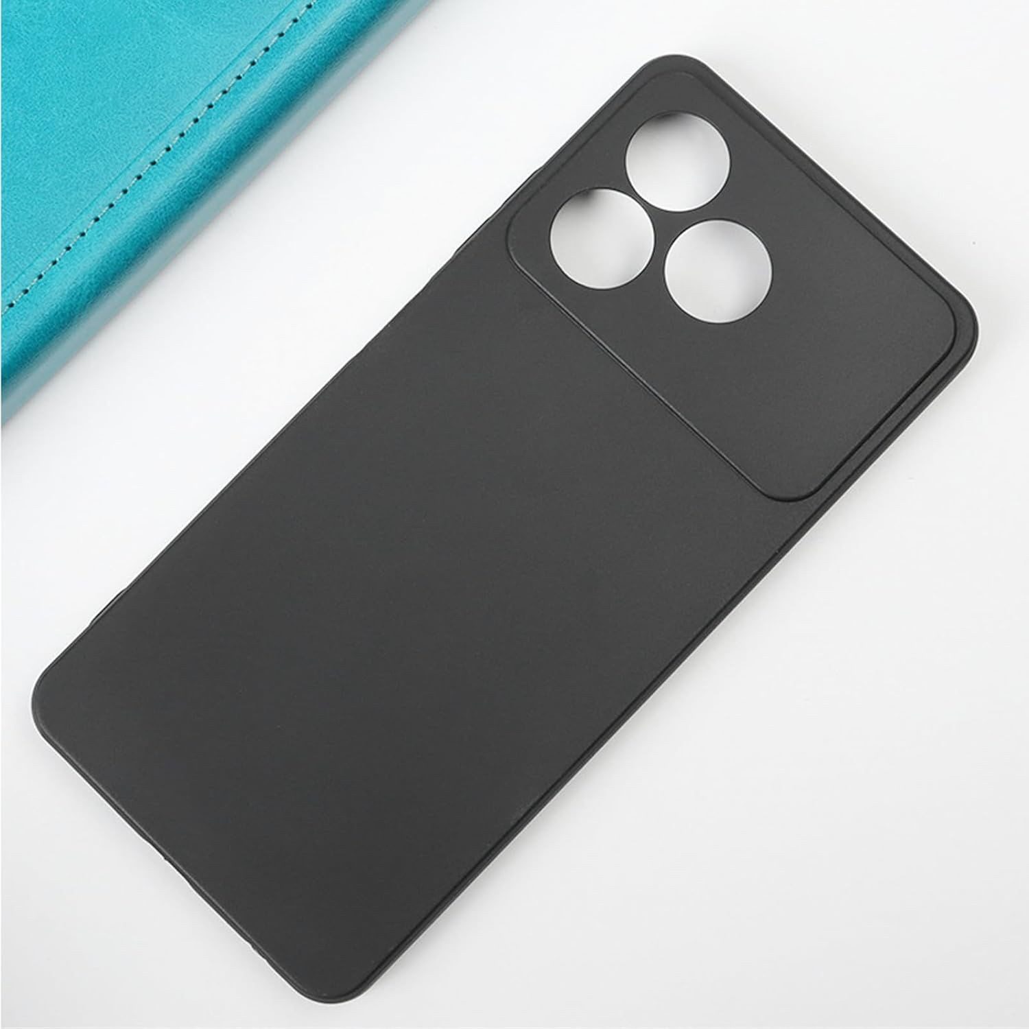 Wigento Handyhülle Für ZTE Blade A36 Silikon TPU Schutz Hülle Ultra Dünn Flexibel Schwarz, Stilvolle TPU Hülle, präzise Aussparungen, schützend