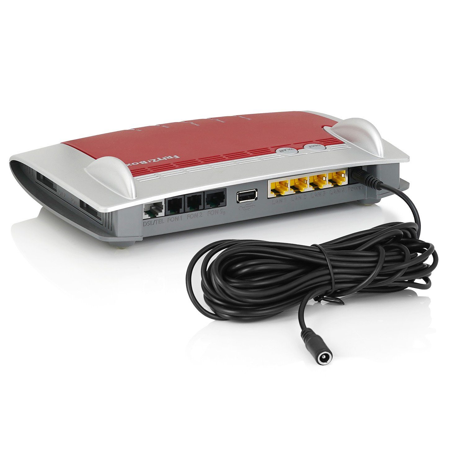 Wicked Chili 3m DC Verlängerung Zubehör für FRITZ!Box 7590 7580 Verlängerungskabel, Hohlstecker , Hohlsteckerbuchse  (300 cm), 3m DC-Verlängerungskabel für AVM FRITZ!Box 7590 7580 7582 7560 3490 65