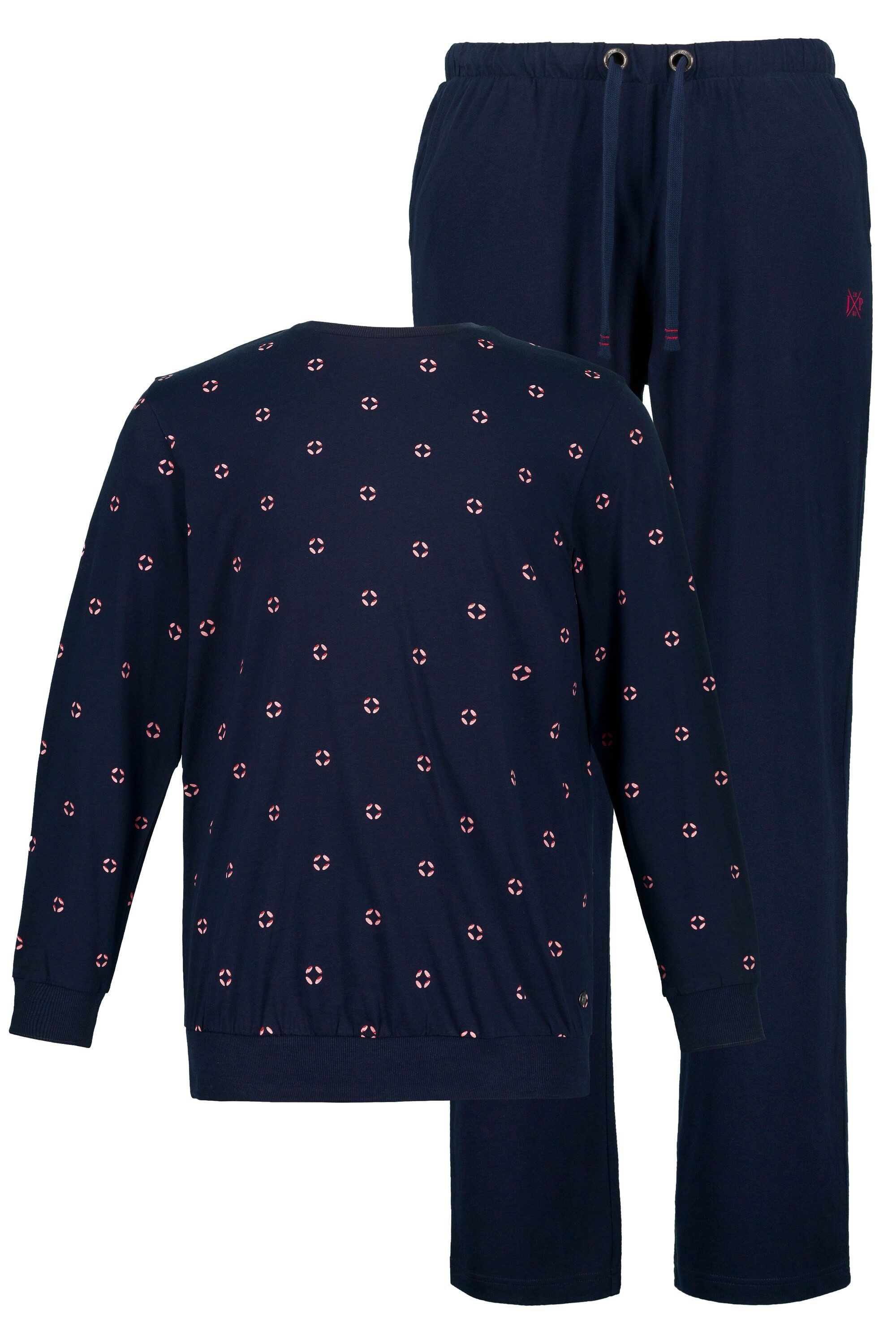 JP1880 Schlafanzug Schlafanzug Bauchfit Zweiteiler Longsleeve günstig online kaufen