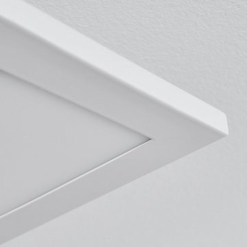 hofstein Panel »Lonigo« LED Deckenpanel aus Metall in Weiß, 4000 Kelvin, dimmbare Deckenlampe, 1x31 Watt, 2500 Lumen