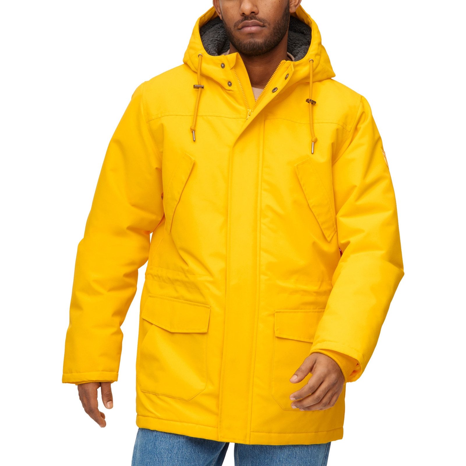 Derbe Winterjacke Winterjacke Festholm mit vegan wattierter Füllung