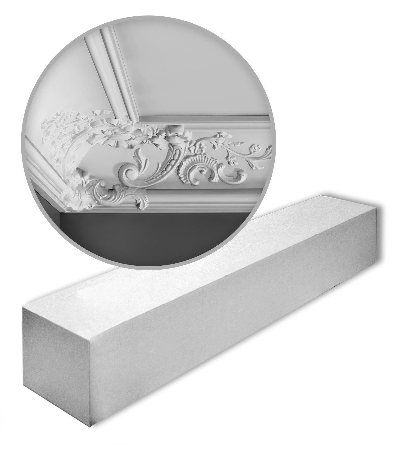 Orac Decor Deckenleiste C338B Zierleisten 1 Karton SET 6 Stuckleisten 12 m, kleben, Purotouch®, 6-St., 1 x Karton SET, 1 Karton SET mit 6 Leisten Eckleisten Stuckleisten 12 m
