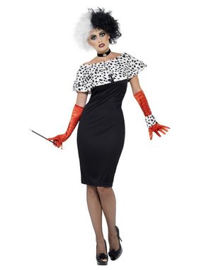 Smiffys Kostüm Cruella d'Evil, Fehlen nur noch eine handvoll Dalmatiner!