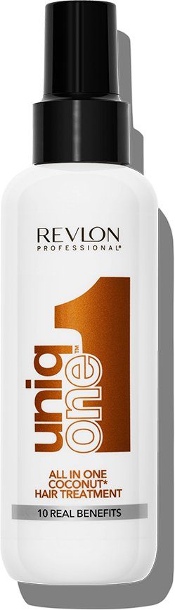 REVLON PROFESSIONAL Leave-in Pflege UNIQONE HAIR TREATMENT COCONUT FRAGRANCE, Sprühkur mit zehn Vorteilen für trockenes und strapaziertes Haar.