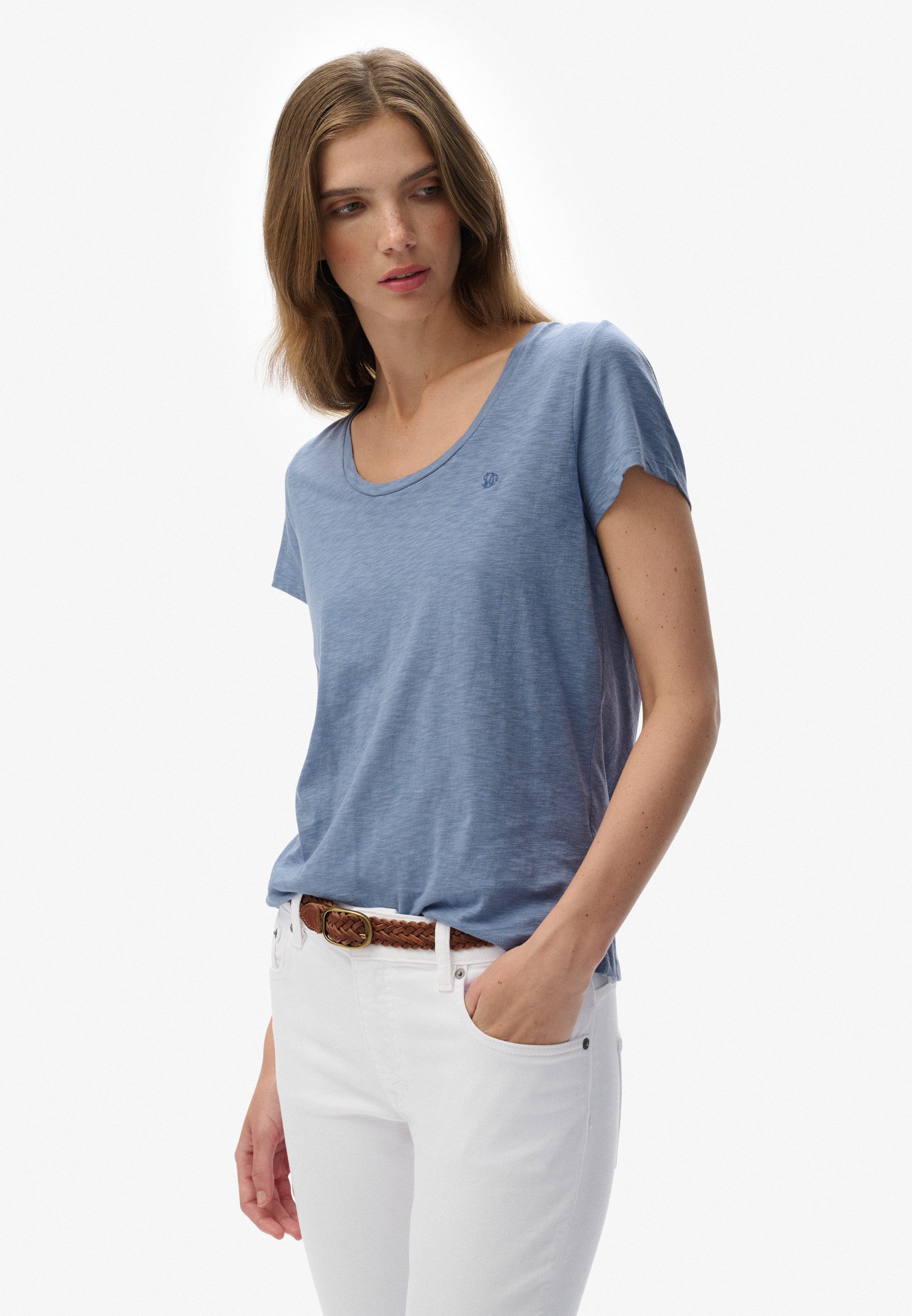 Superdry T-Shirt STUDIOS SCOOP NECK TEE günstig online kaufen