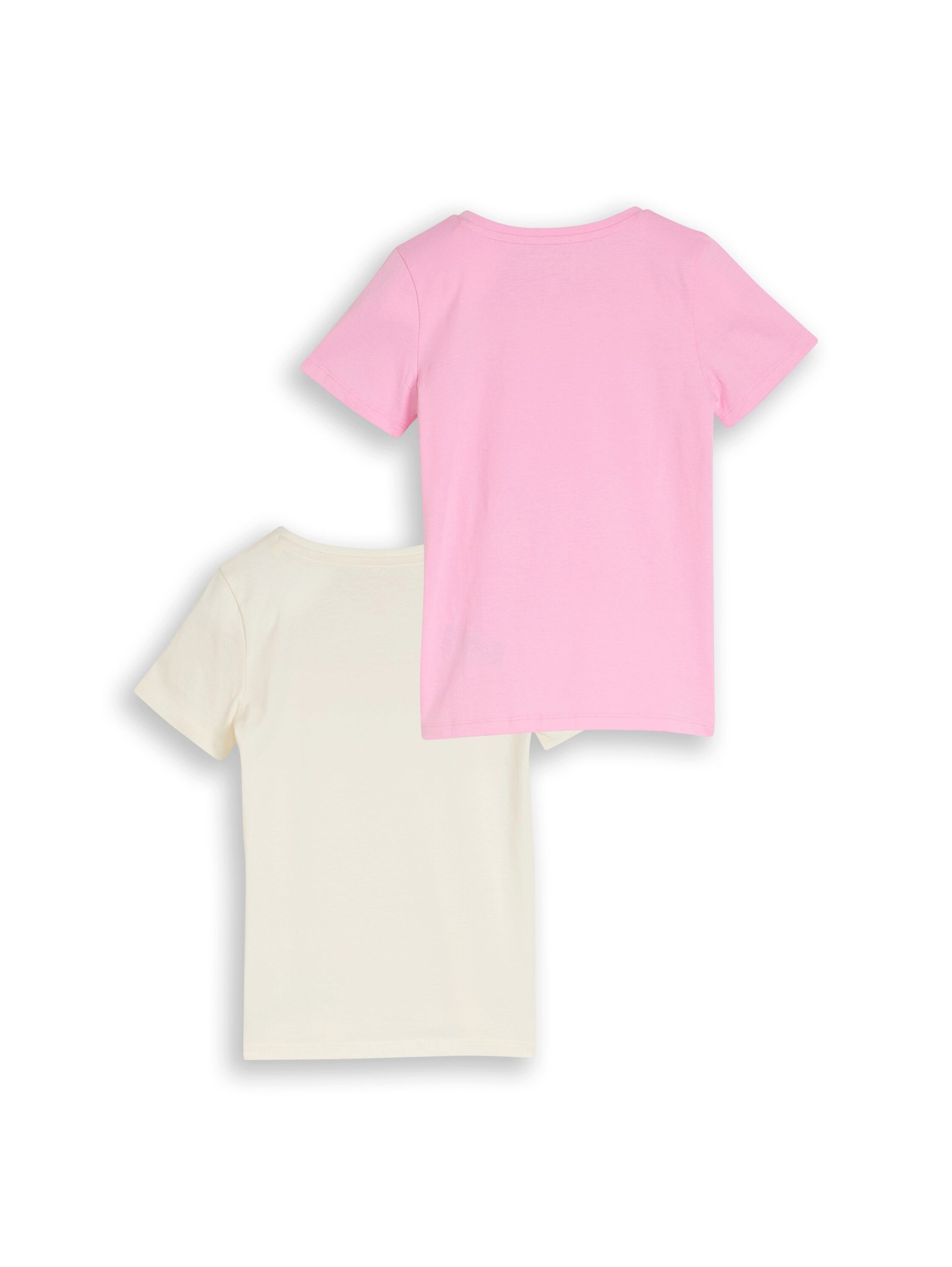 TOM TAILOR T-Shirt (Packung, 2-tlg) mit Print