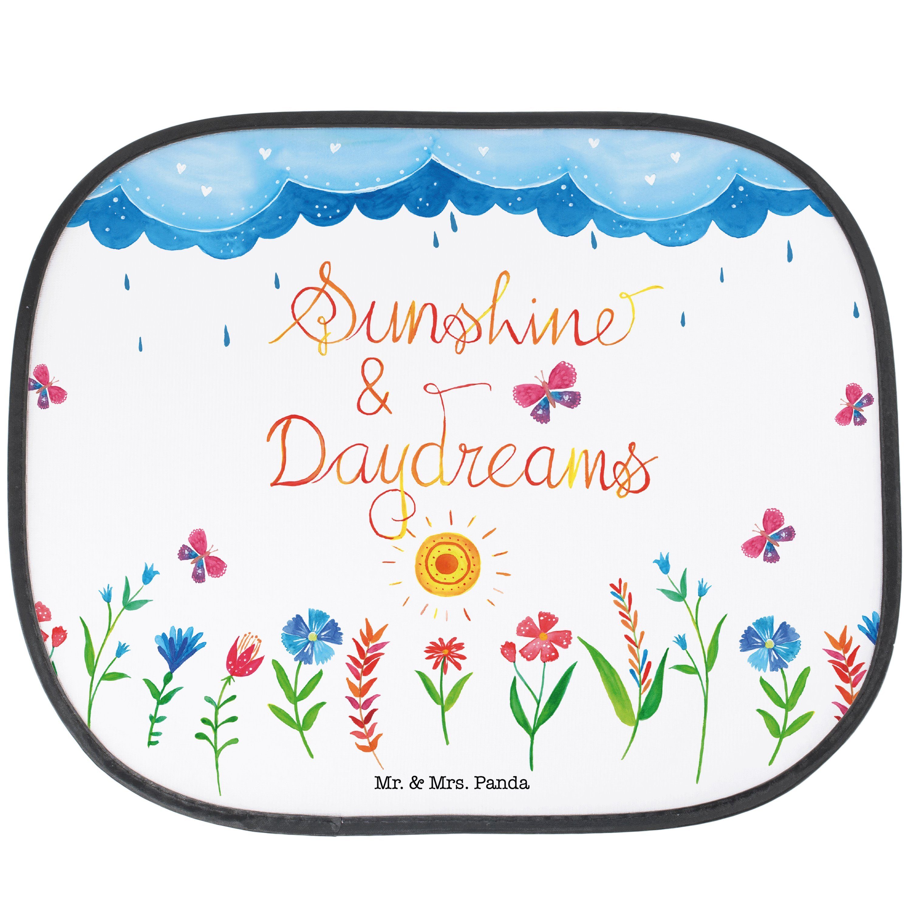 Sonnenschutz Sunshine and Daydreams - Geschenk, Sonnenschutz Kinder, Sonnenblende, Mr. & Mrs. Panda, Seidenmatt