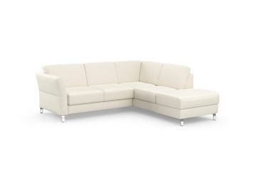 sit&more Ecksofa Visby L-Form, Wahlweise mit Bettfunktion und Stauraum, frei im Raum stellbar