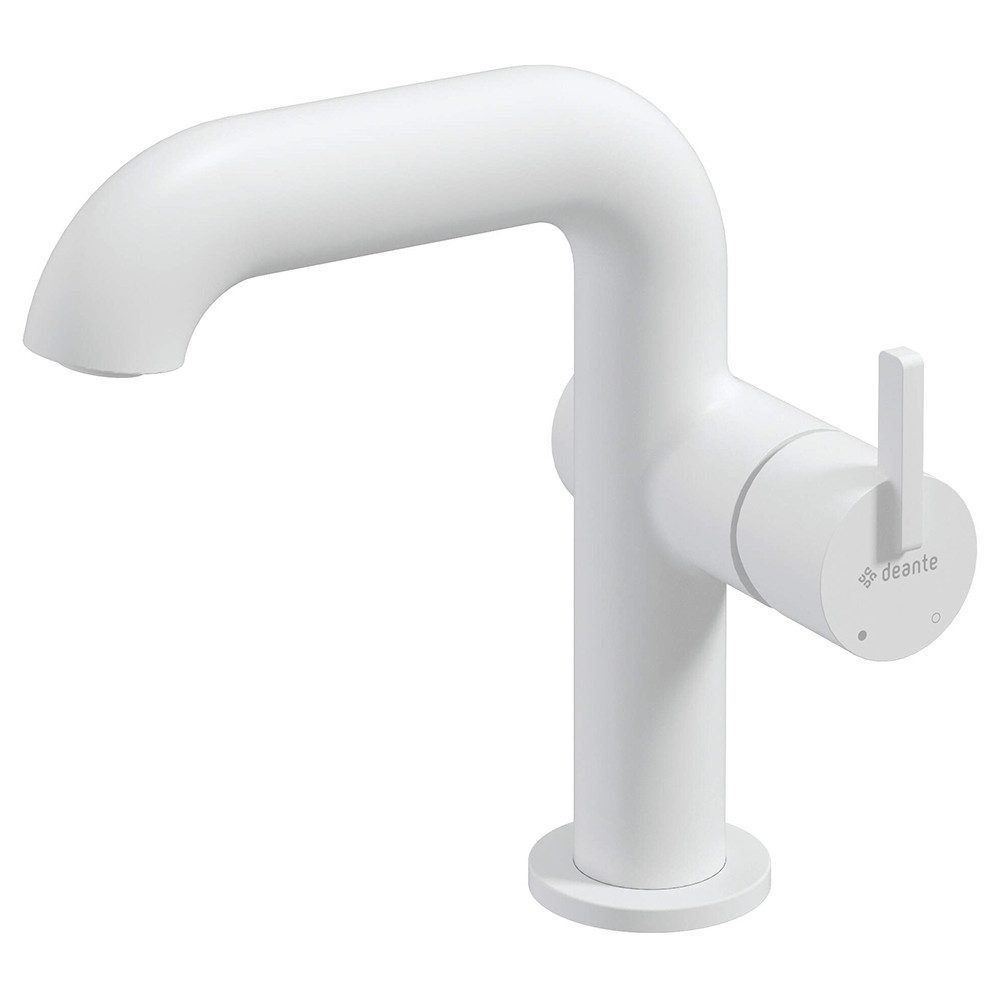 Lomadox Wannenarmatur SILIA-30 Waschtischarmatur, weiß 17 cm hoch