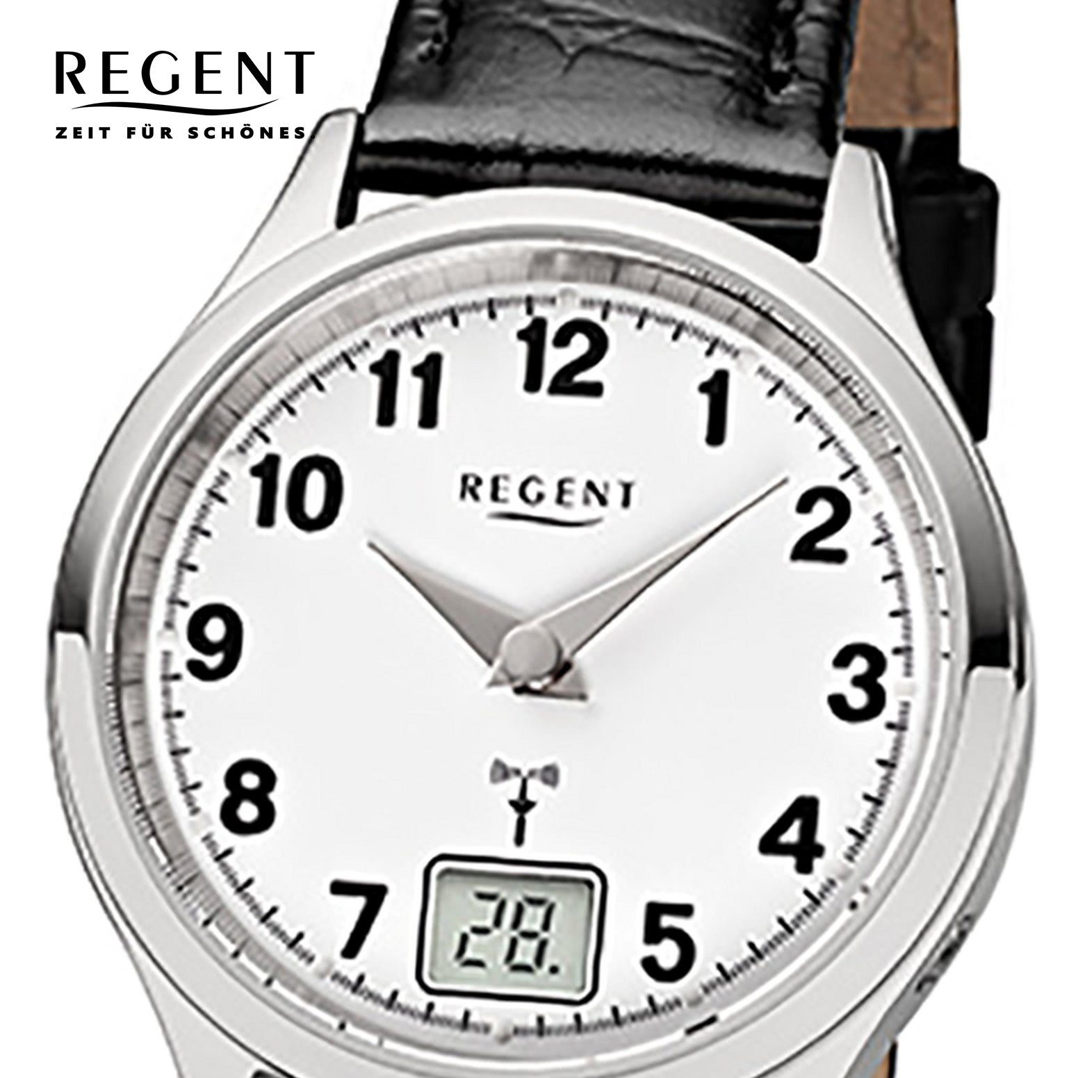 Regent Funkuhr 3067.40.19, FR192, passendes Herrenmodell: URFR228