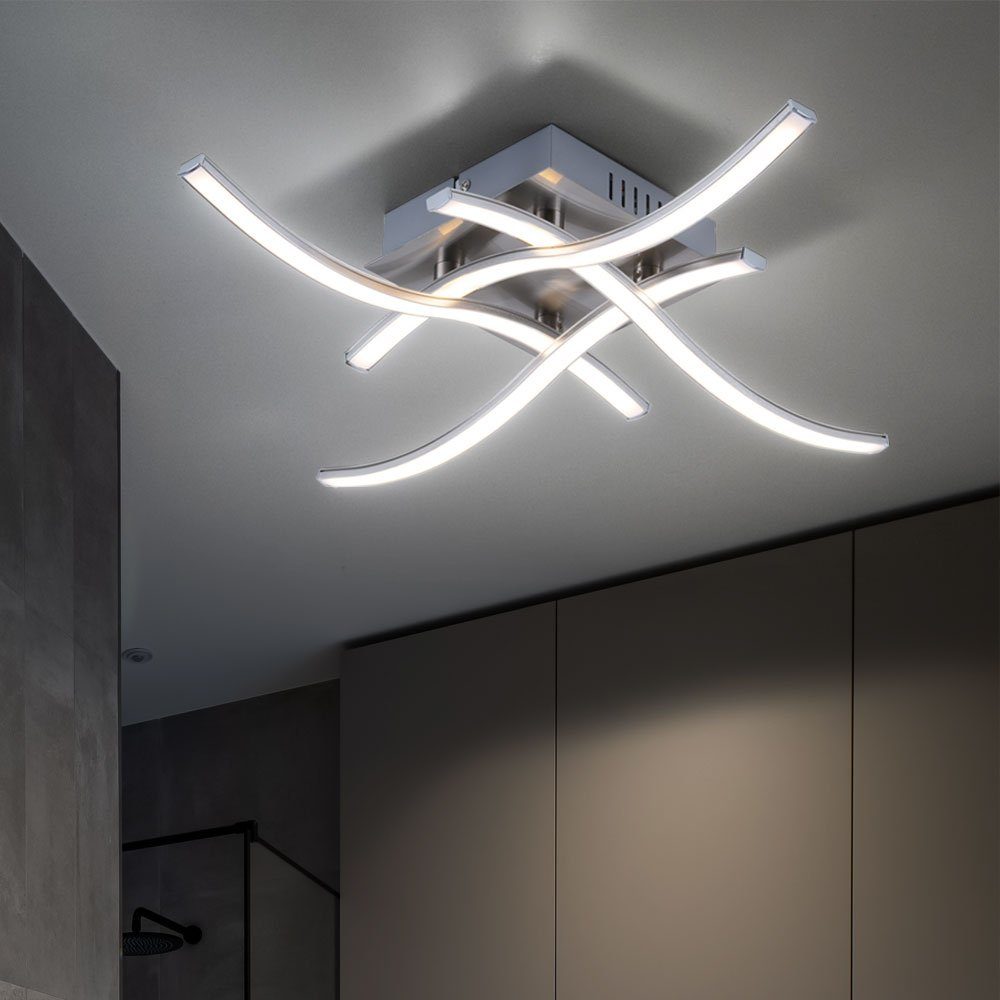 modern LED-Leuchtmittel Deckenlampe LED Deckenleuchte Wohnzimmerleuchte Warmweiß, Deckenleuchte, verbaut, fest etc-shop Design LED