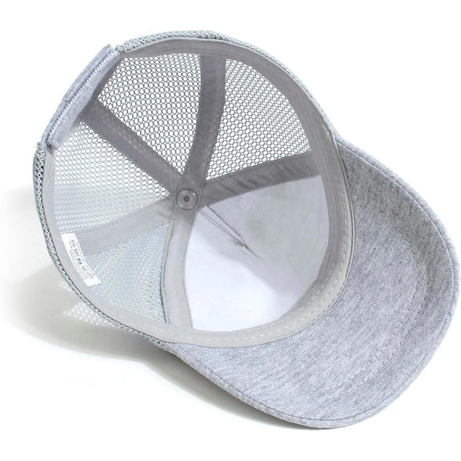 LuxusKollektion Baseball Cap Baseballkappe Kinder Mesh UV Schutz Faltbar Atmungsaktiv S Grau