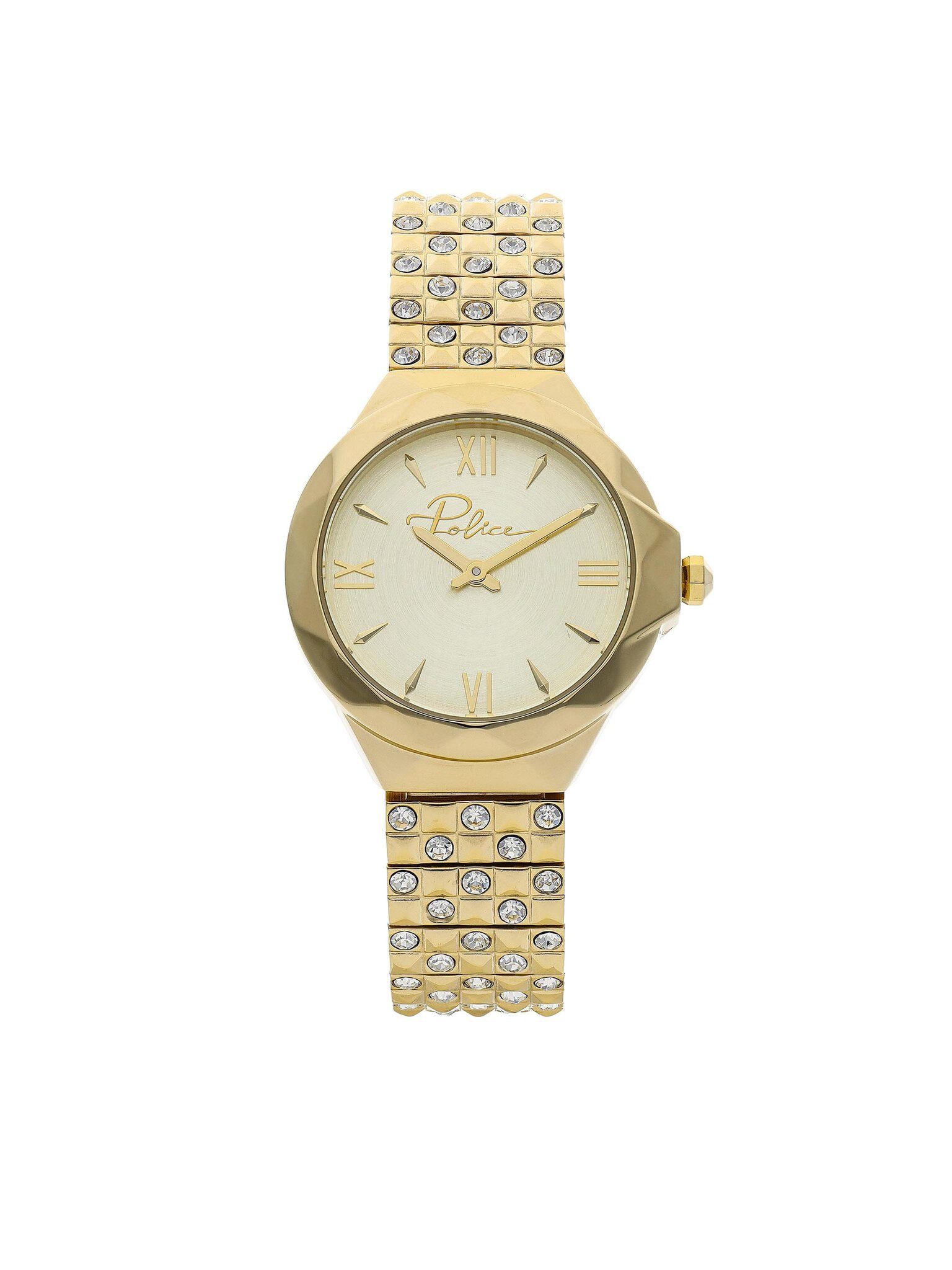 Police Quarzuhr Uhr Agra 16072BSG/22M Gold/Gold