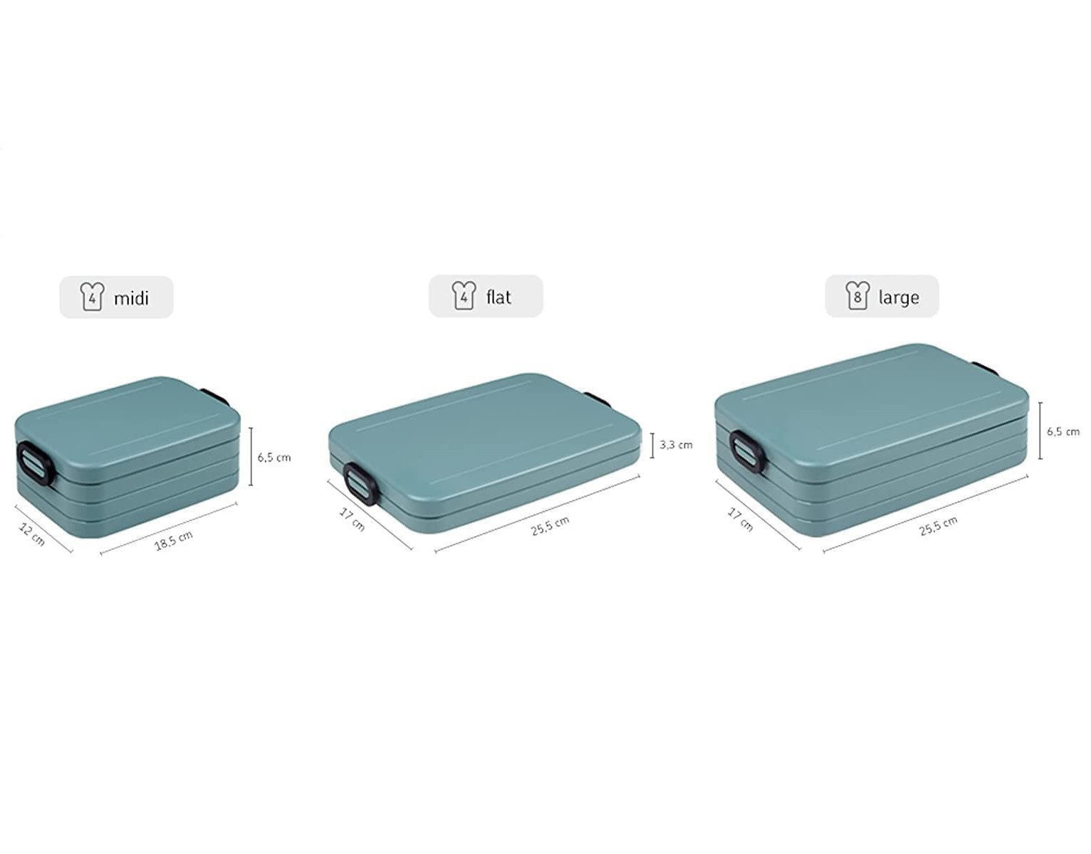 Mepal Lunchbox Lunchbox Take A break large - mit Trennwand - 1500 ml - Nordic Red