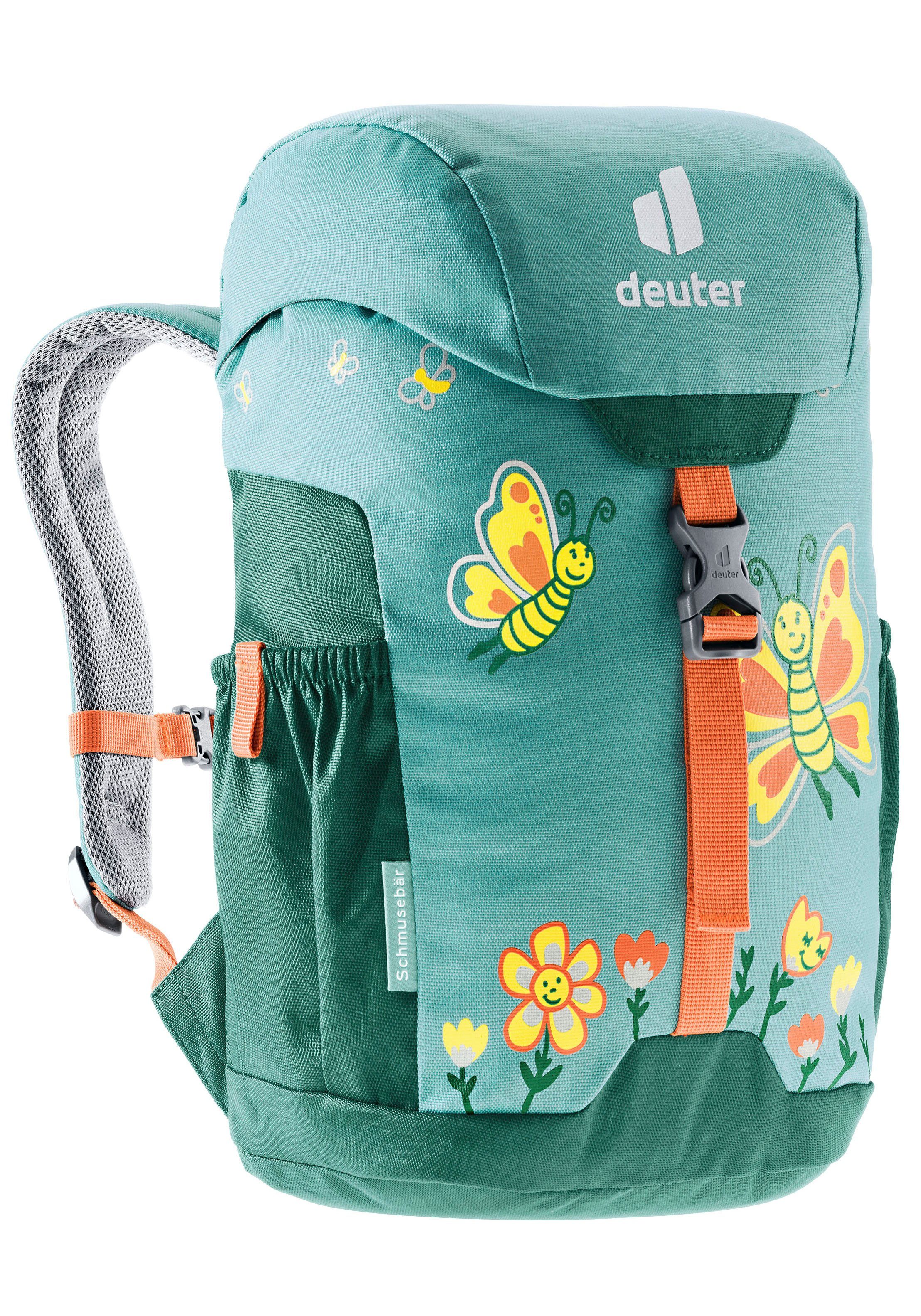 dustblue-alpinegreen Kinderrucksack deuter Schmusebär