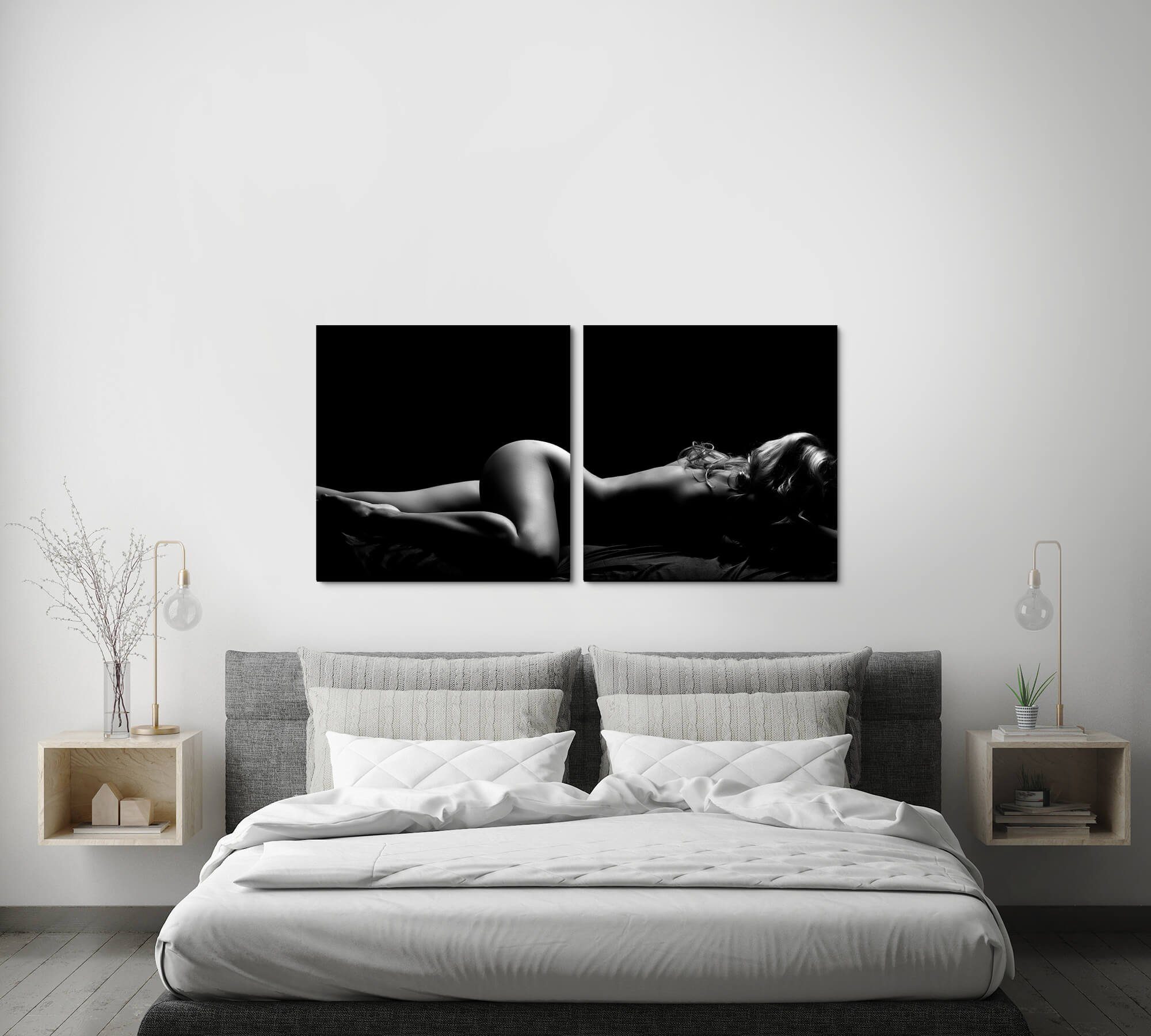 Sinus Art Leinwandbild Nackte Frau im günstig online kaufen