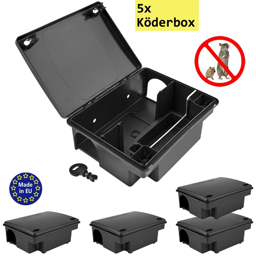 Lebendfalle 1-30x Köderstation Nagerköderstation Köderbox Mäusebox Rattenbox Falle