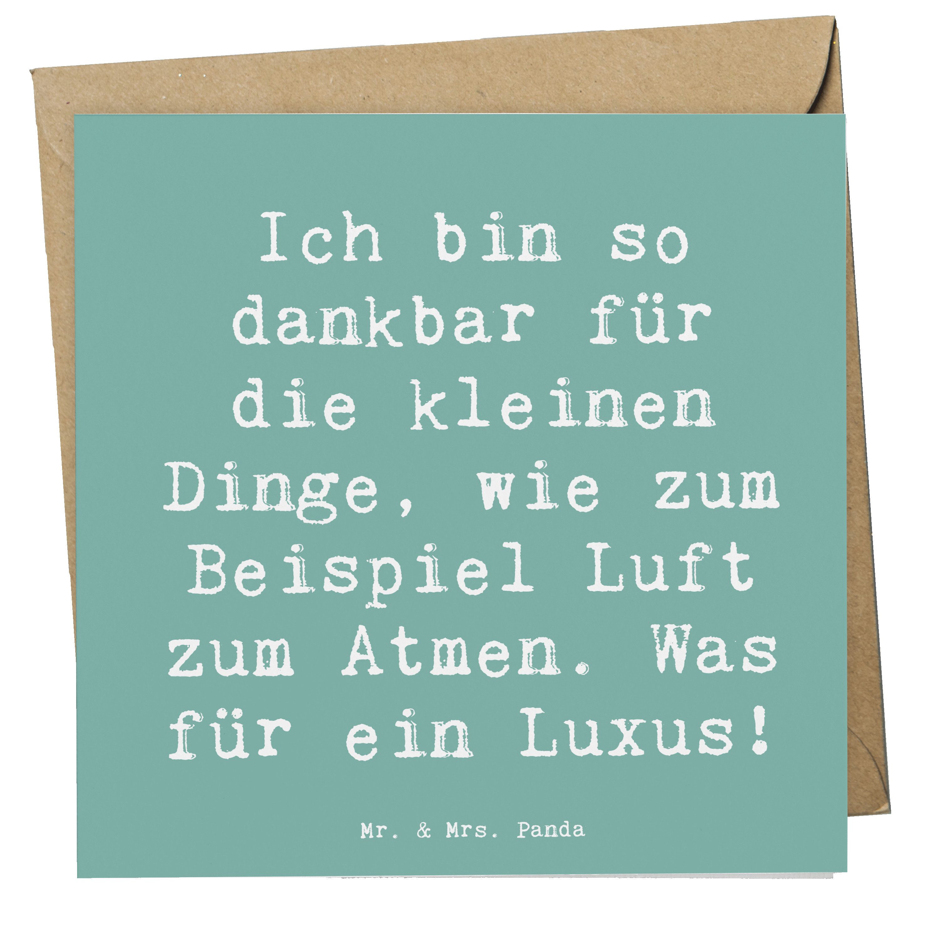 Grußkarte Dankbarkeit für kleine Dinge - Meeresbrise - Geschenk, Weisheit, Gefü