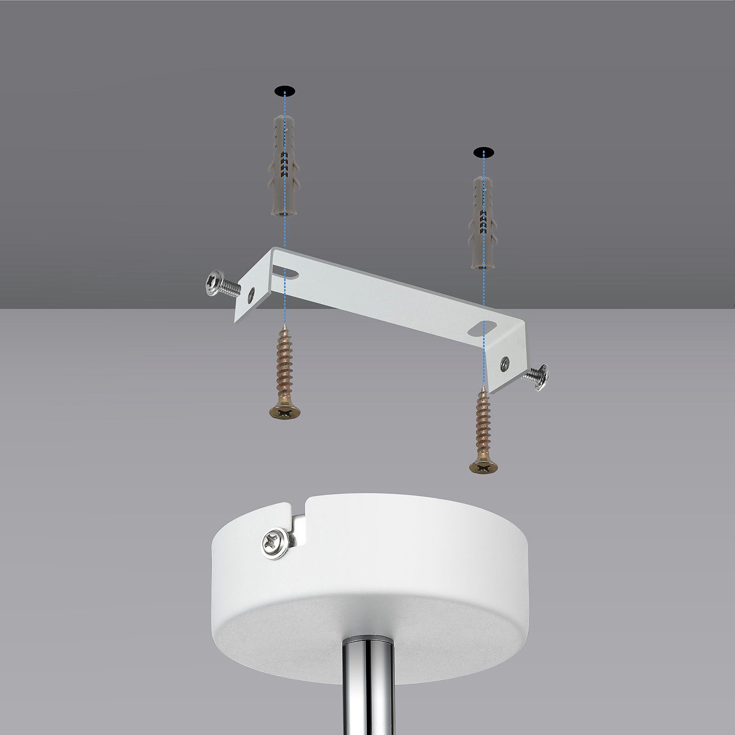 IMPTS LED Deckenspots Deckenleuchte Spotleuchte Deckenstrahler, Nicht Dimmbar, LED wechselbar, Warmweiß, Schwenkbar LED Deckenlampe Deckenspot