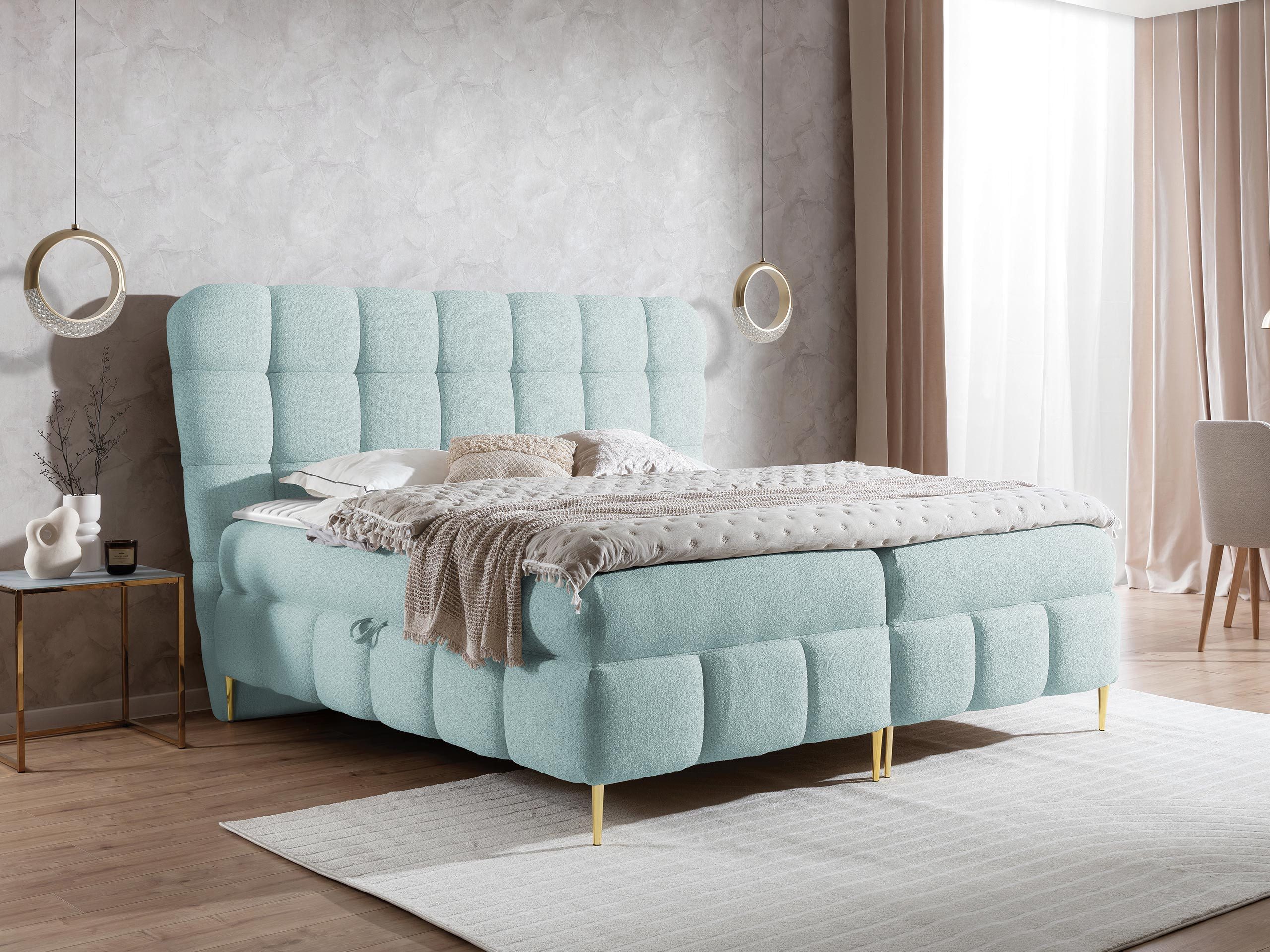 MIRJAN24 Boxspringbett Lolly (mit zwei Bettkästen), Bonellfederkern, 120/140/160/180x200 cm