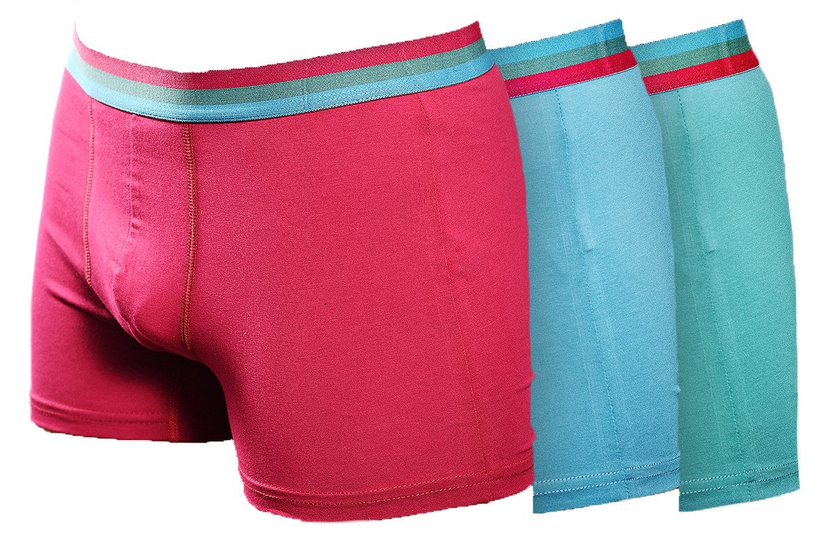 Toker Collection® Boxershorts Herren Boxershorts Retroshort 3er-Pack Baumwo günstig online kaufen