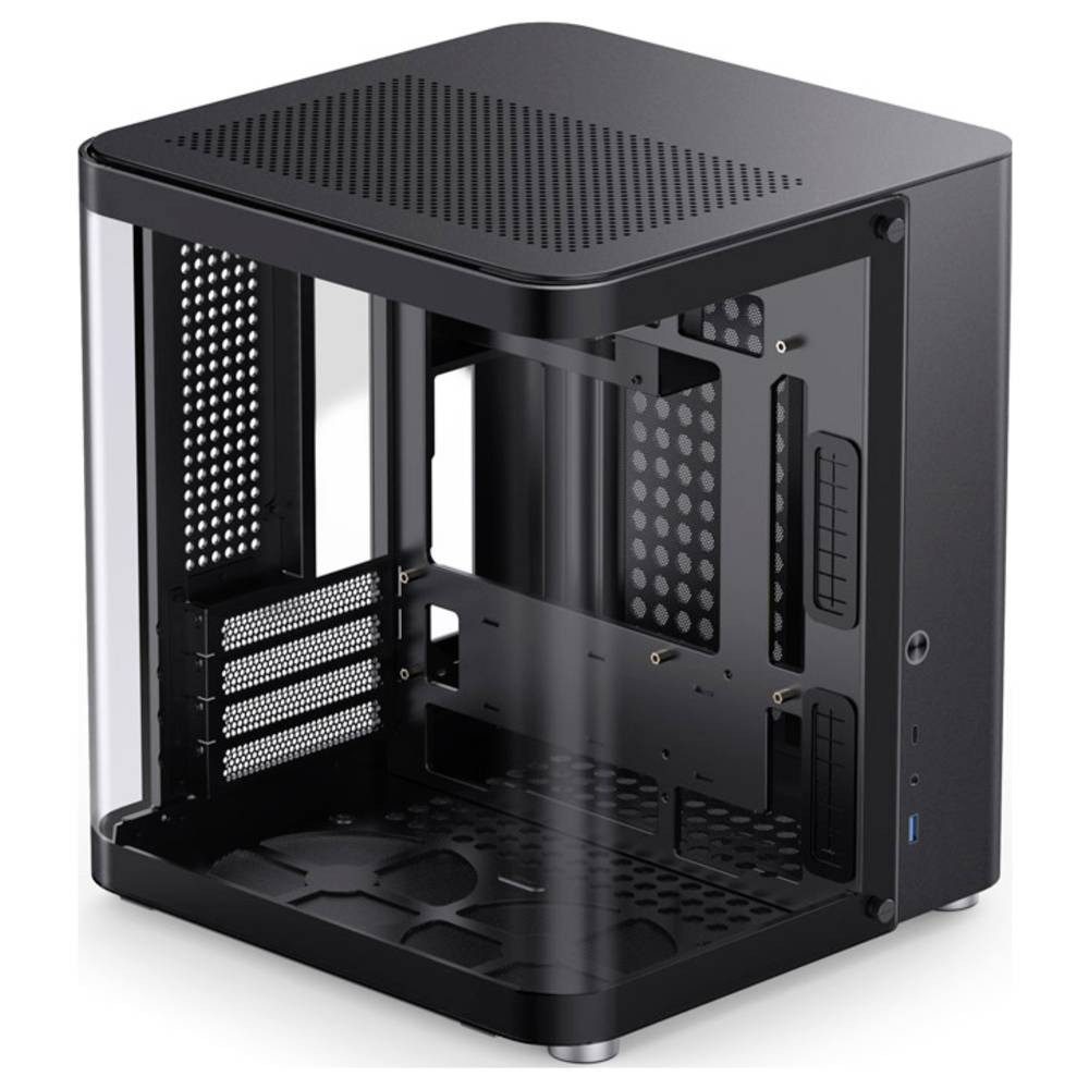 Jonsbo PC-Gehäuse TK-1 2 Micro-ATX Gehäuse Tempered Glass TK-1 Black
