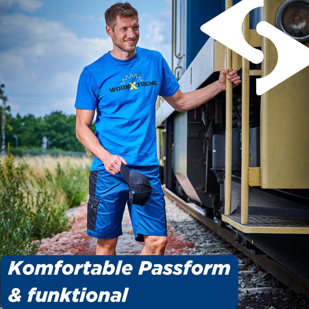 SCHEIBLER WORKWEAR Arbeitsshorts Gary mit Anti-Rutsch-Bund und Hammerschlaufe