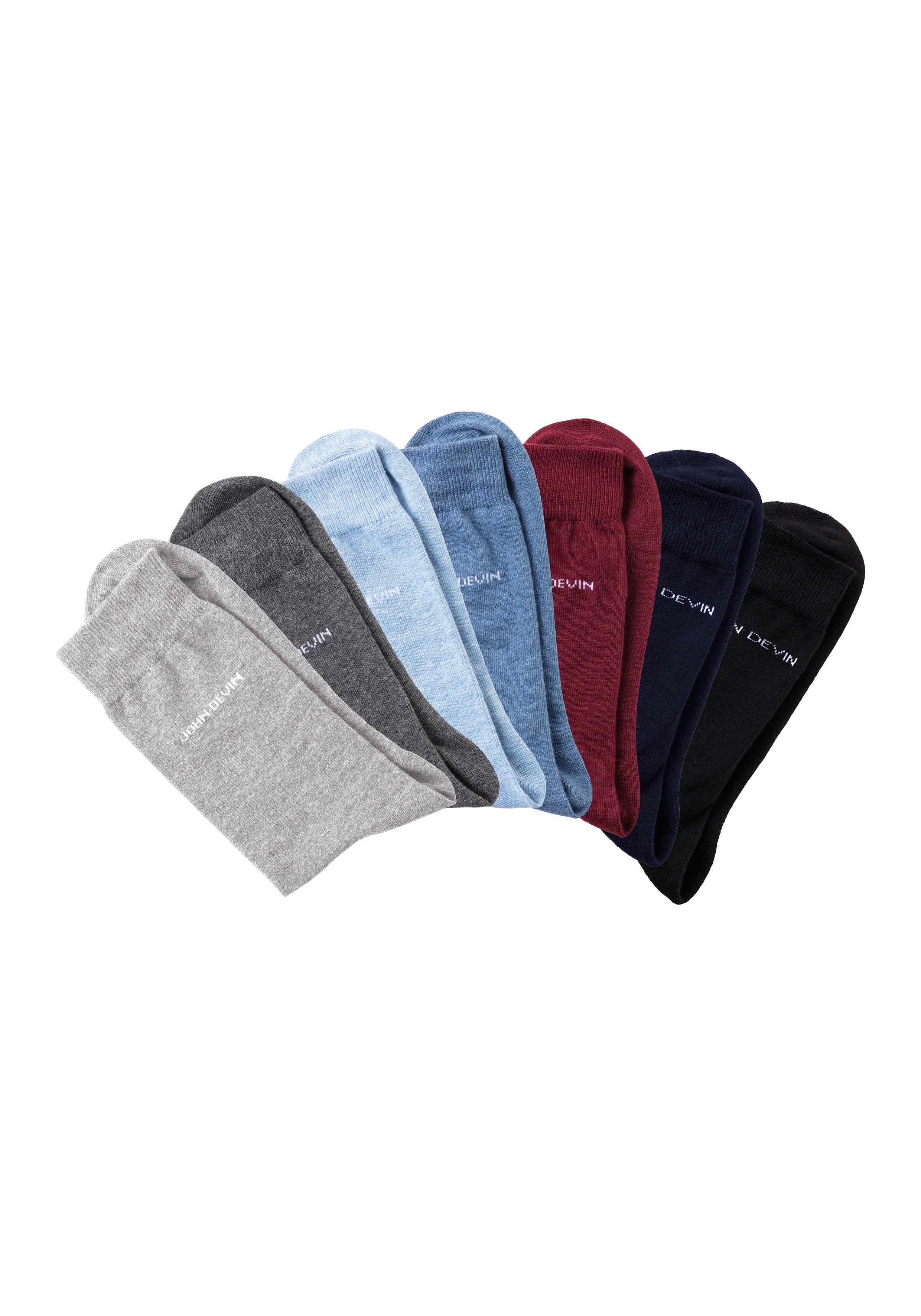 John Devin Basicsocken (Packung, 7-Paar) für jeden Tag günstig online kaufen