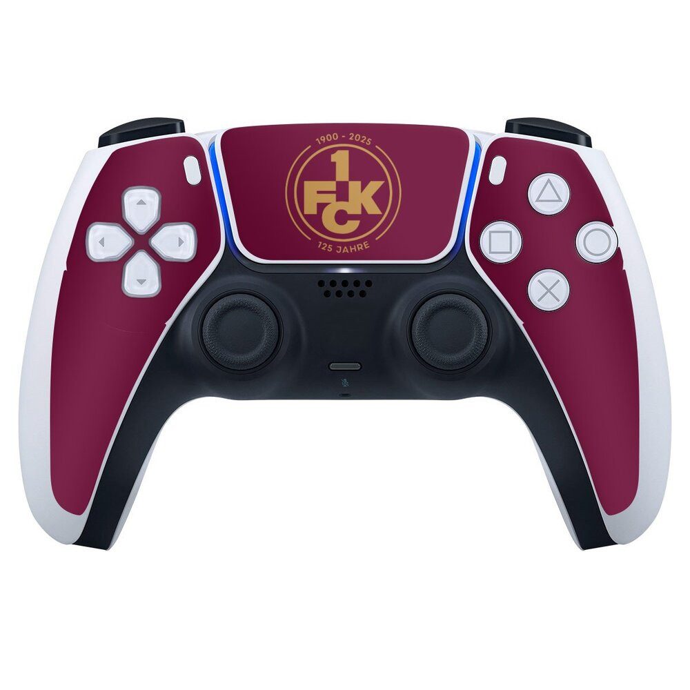 DeinDesign Konsolen-Cover 1. FC Kaiserslautern 1. FCK 125 Jahre 1. FCK 125. Jubiläum, Sony Playstation 5 Controller Skin Aufkleber Sticker Folie